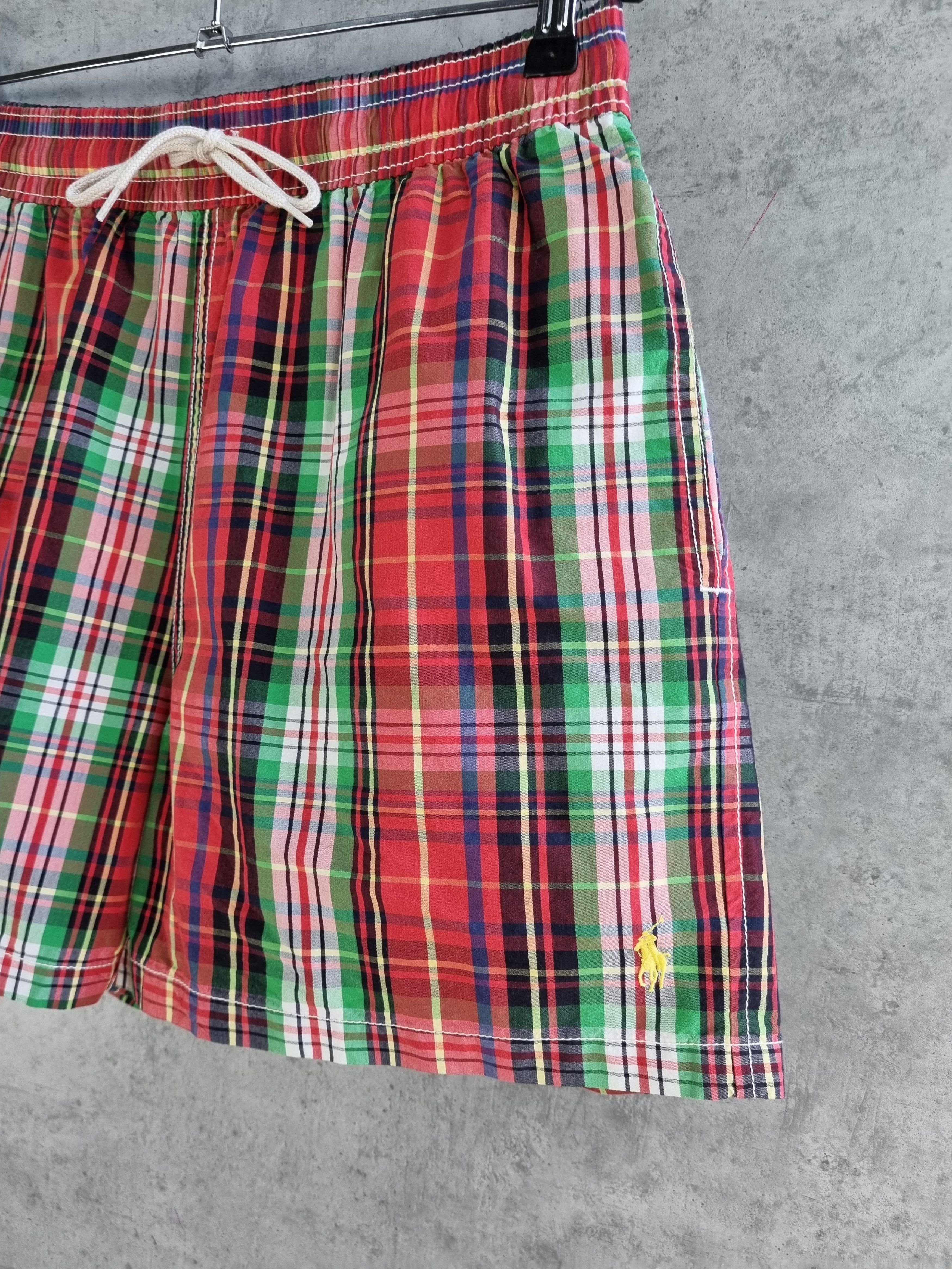 Polo Ralph Lauren × Ralph Lauren Plaid Polo Ralph Lauren Attractive Rare Nylon Shorts Size US 31 - 1 Thumbnail