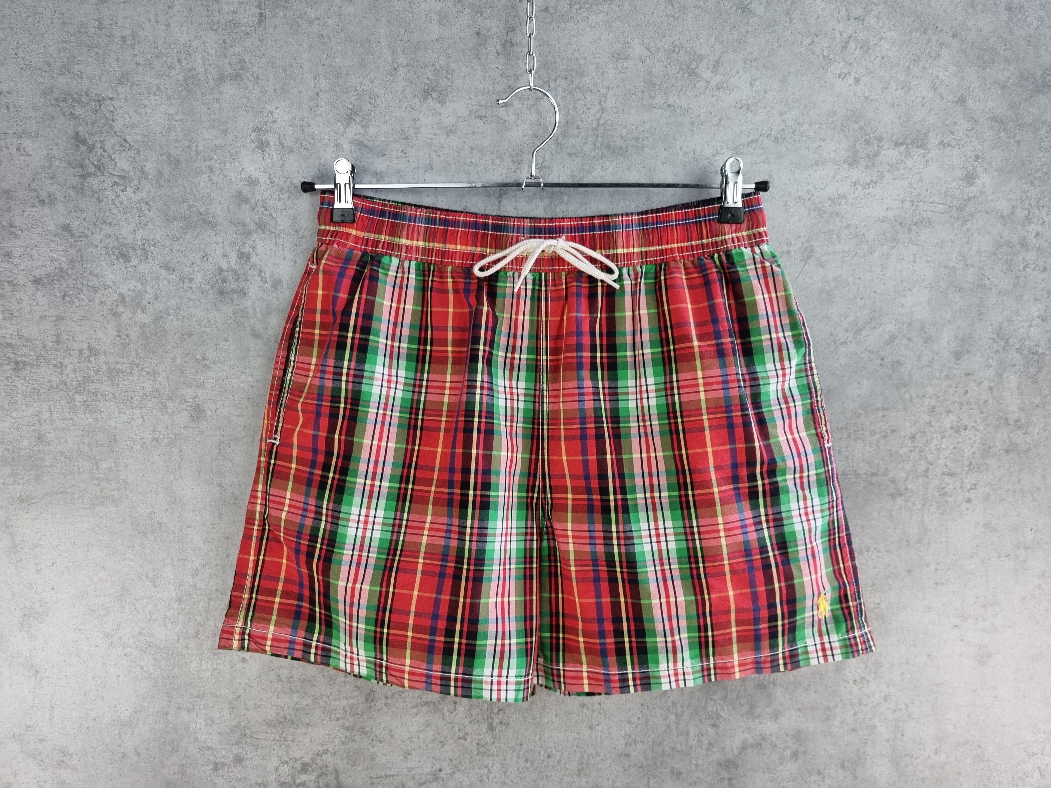 Polo Ralph Lauren × Ralph Lauren Plaid Polo Ralph Lauren Attractive Rare Nylon Shorts Size US 31 - 4 Thumbnail