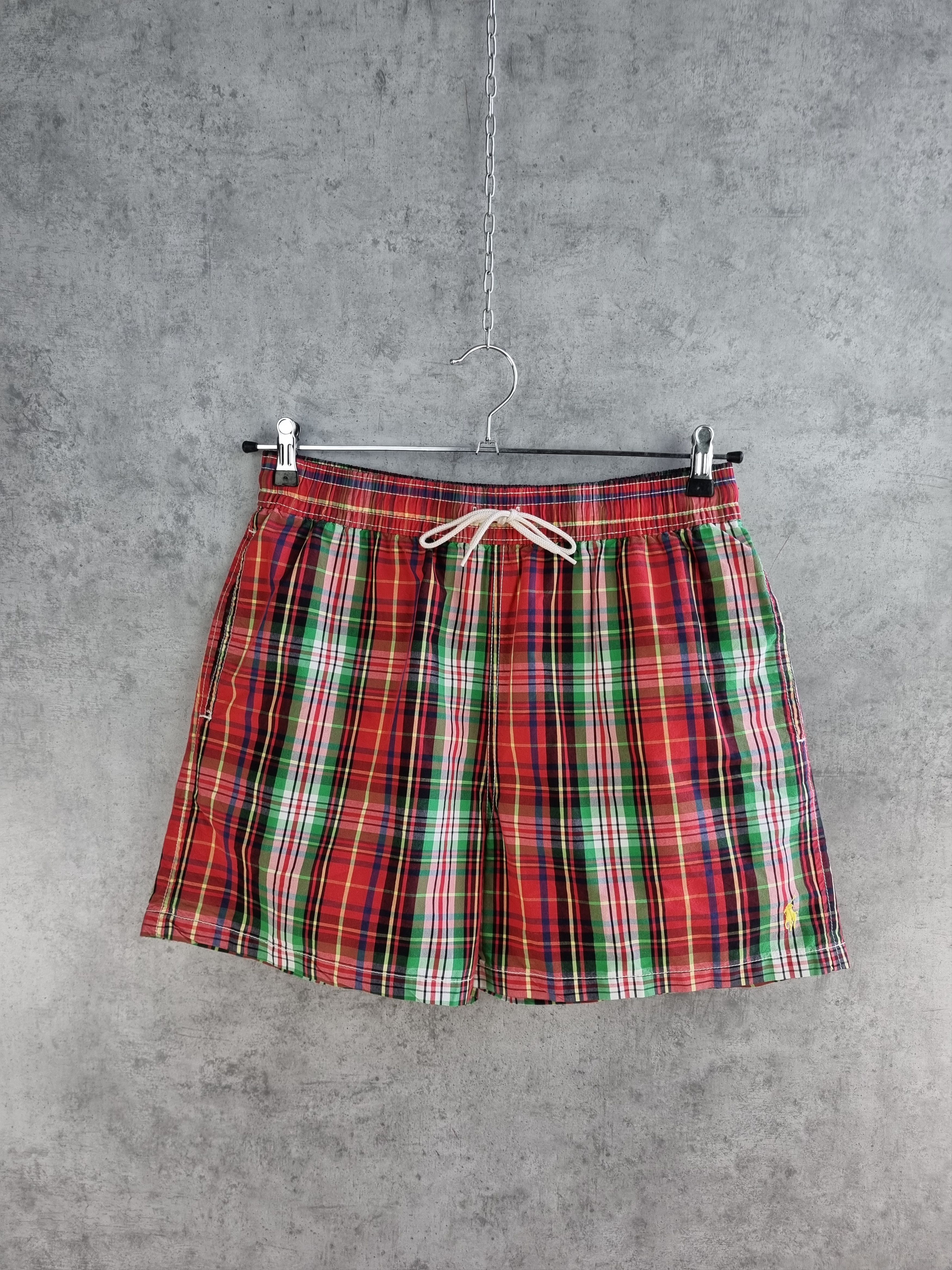 Polo Ralph Lauren × Ralph Lauren Plaid Polo Ralph Lauren Attractive Rare Nylon Shorts Size US 31 - 2 Thumbnail