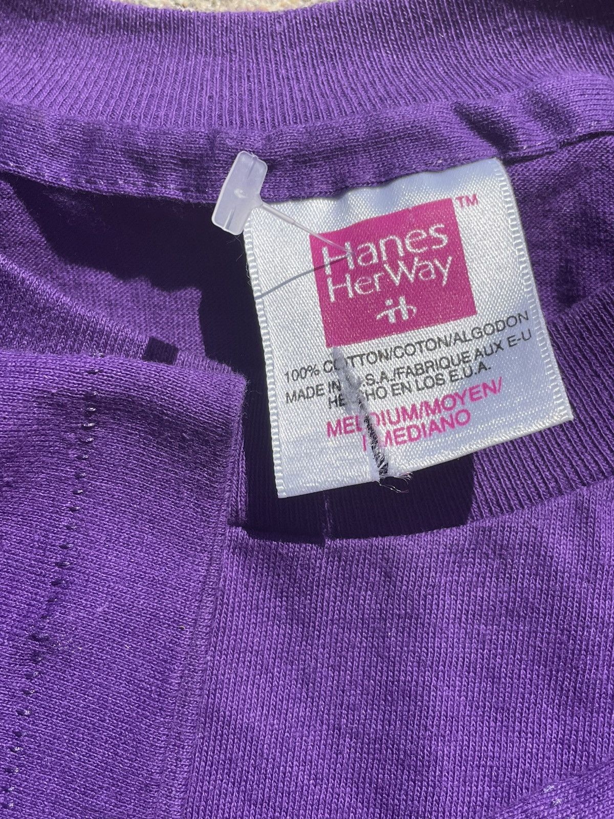 Hanes 90s Vintage Hanes Made in USA Blank Single Stitch T-Shirt Size US M / EU 48-50 / 2 - 3 Thumbnail