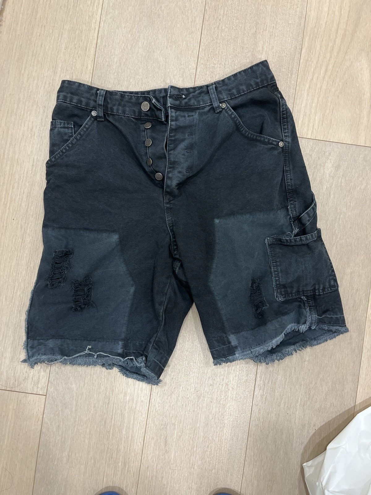 Jaded London Jaded London - Axle Black Crease Wash Denim
