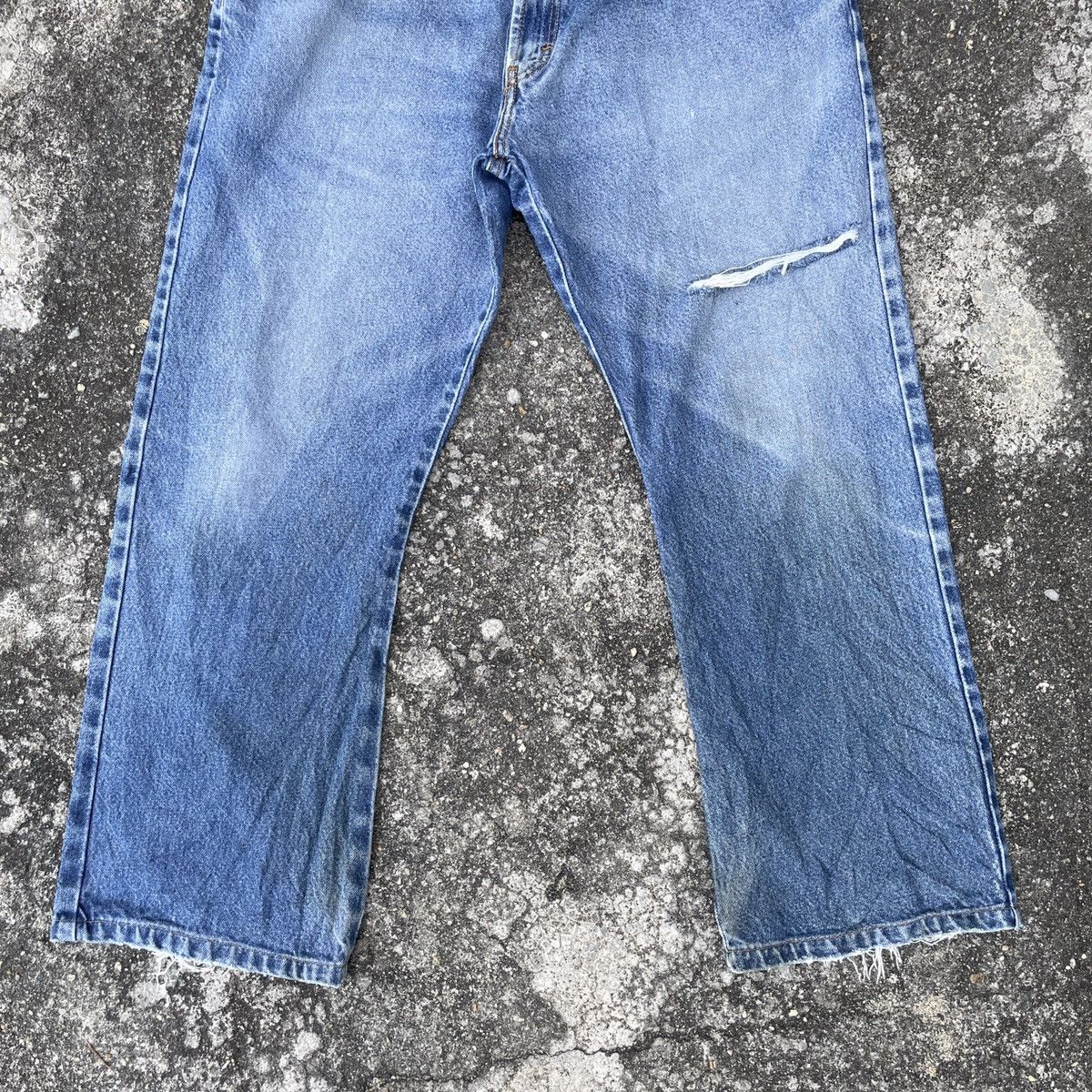 Levi's Vintage Levis Lot 517 Distressed Denim Jeans Size US 39 - 4 Thumbnail