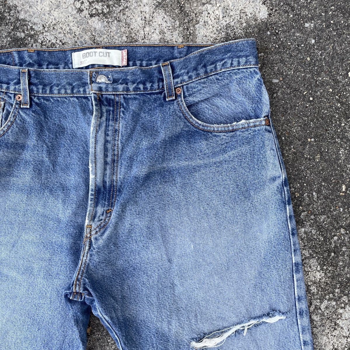 Levi's Vintage Levis Lot 517 Distressed Denim Jeans Size US 39 - 2 Thumbnail