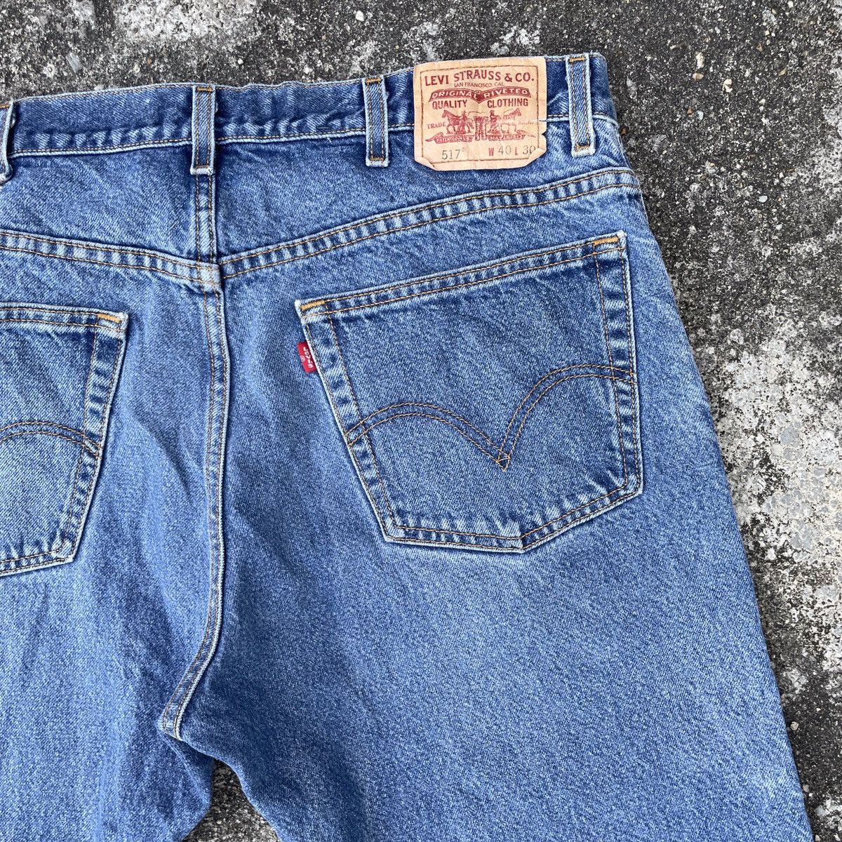 Levi's Vintage Levis Lot 517 Distressed Denim Jeans Size US 39 - 9 Thumbnail