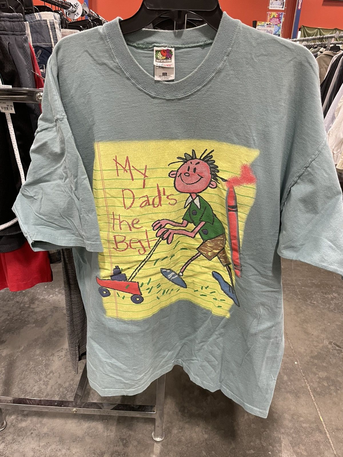 Fruit Of The Loom 90s Dad T-Shirt Lawn Mower vintage 90s Fathers Day Art Size US XXL / EU 58 / 5 - 2 Thumbnail