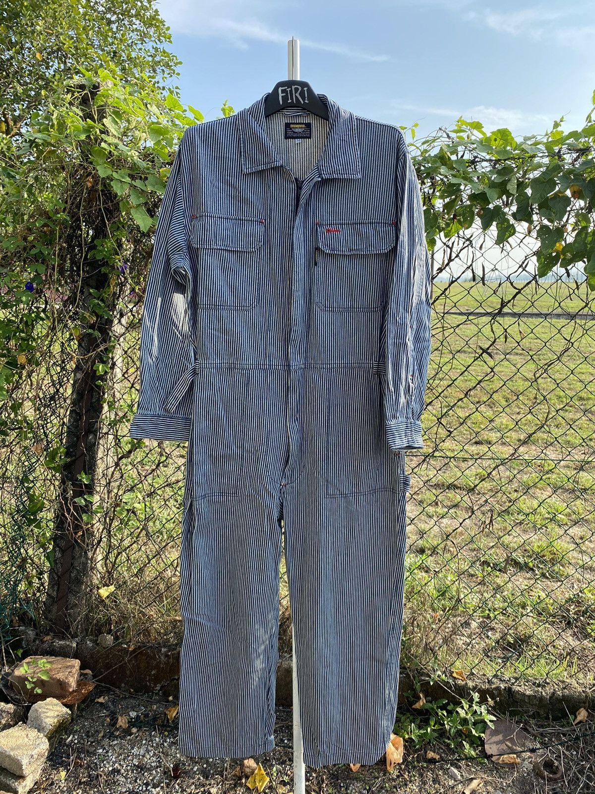 Vintage Evenriver Hickory Stripe Coverall Size-M