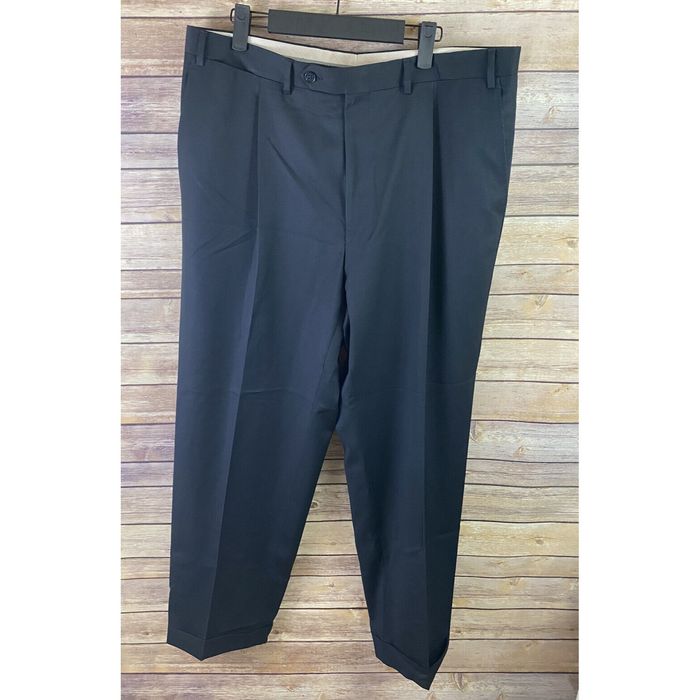 Canali Canali 1934 Mens Black Dress Pants Size 38 Pleated #12 | Grailed