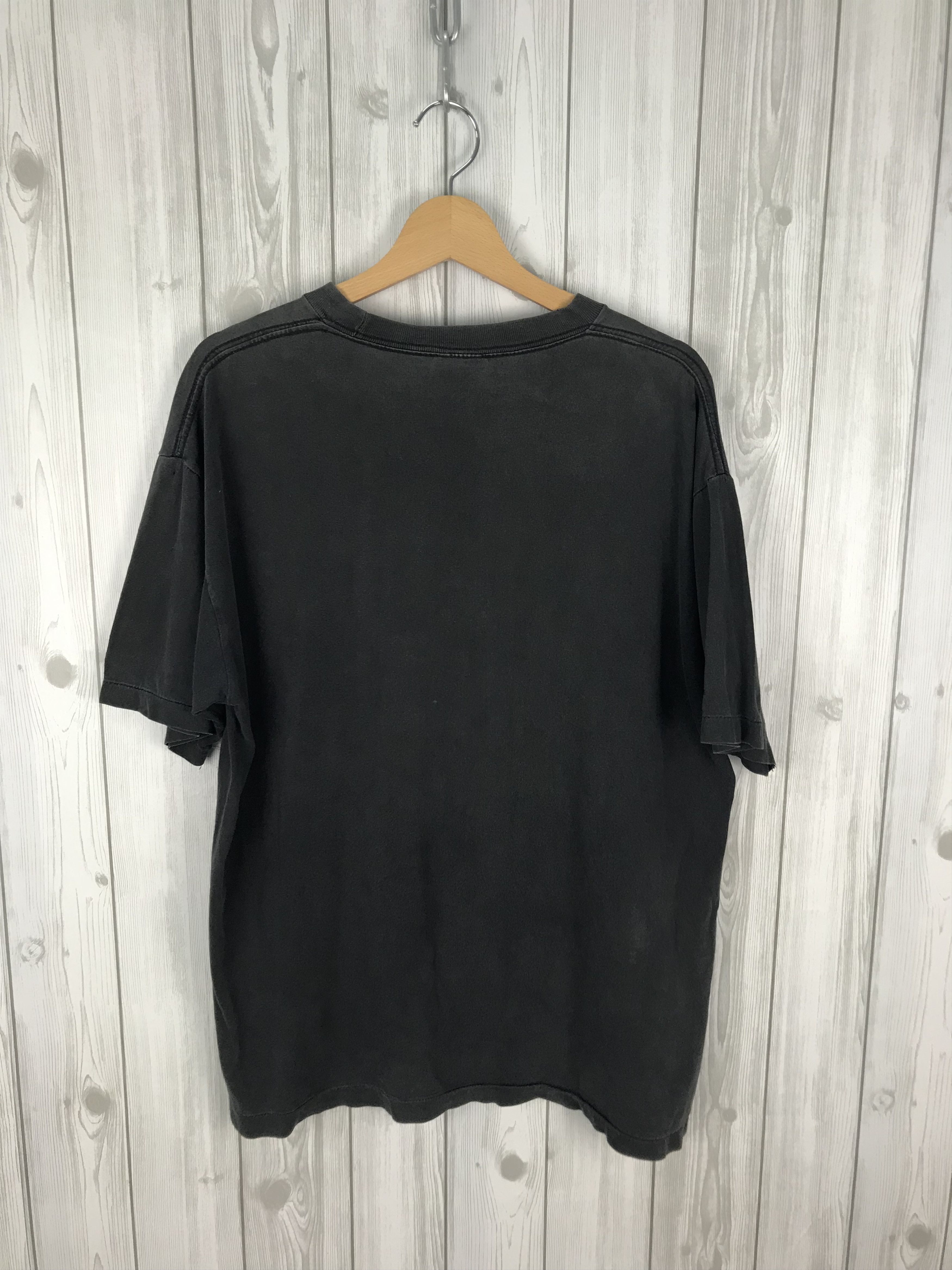 Hoodlamb Vintage 2000 Script Black Faded Distressed Shirt Size US L / EU 52-54 / 3 - 7 Thumbnail
