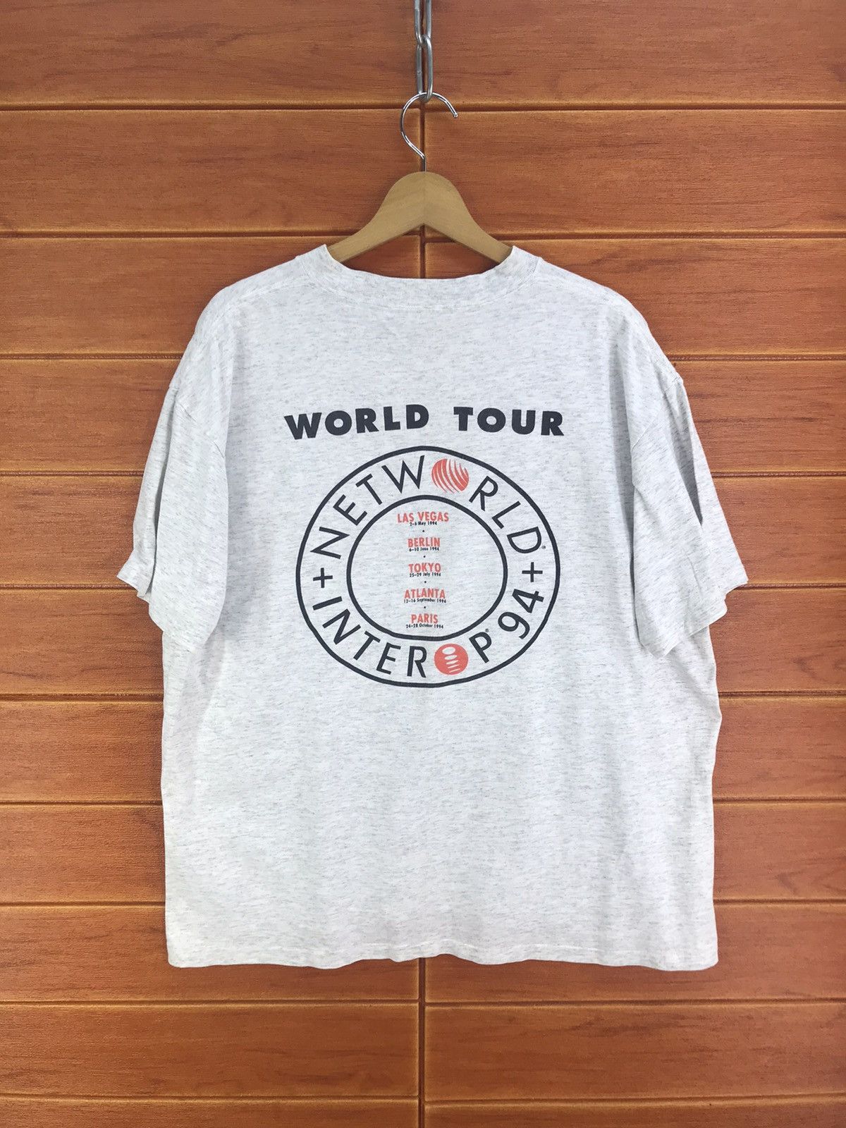 Apple Vintage 90s Networld Interop World Tour 1994 T Shirt Size US XL / EU 56 / 4 - 4 Thumbnail
