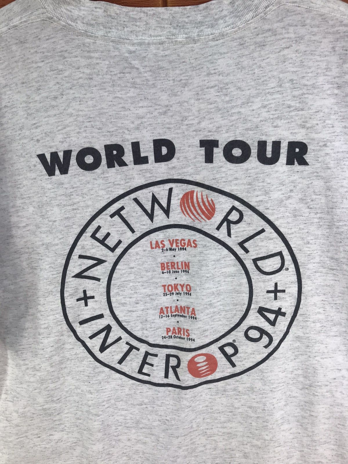 Apple Vintage 90s Networld Interop World Tour 1994 T Shirt Size US XL / EU 56 / 4 - 5 Thumbnail