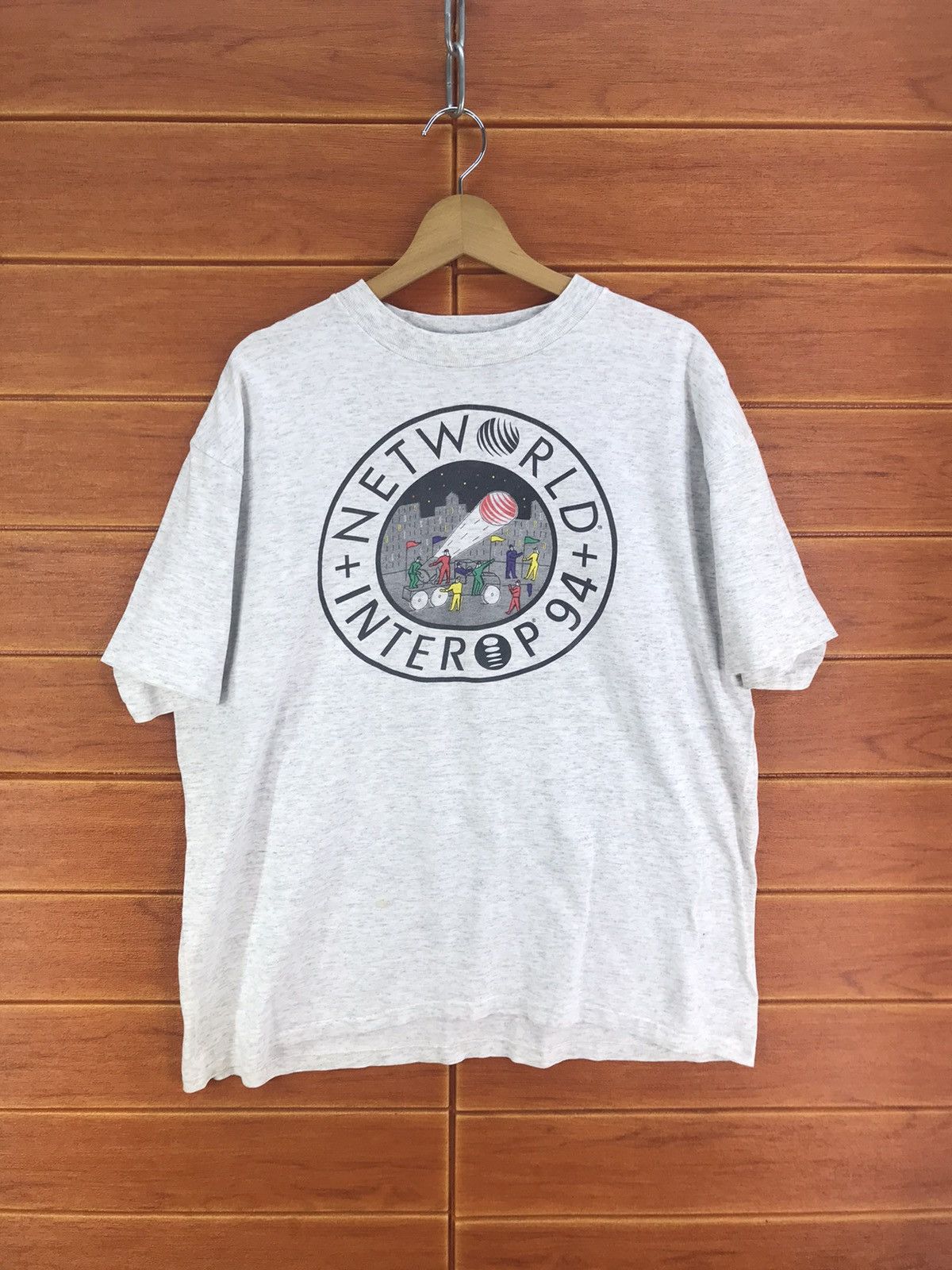 Apple Vintage 90s Networld Interop World Tour 1994 T Shirt Size US XL / EU 56 / 4 - 1 Thumbnail