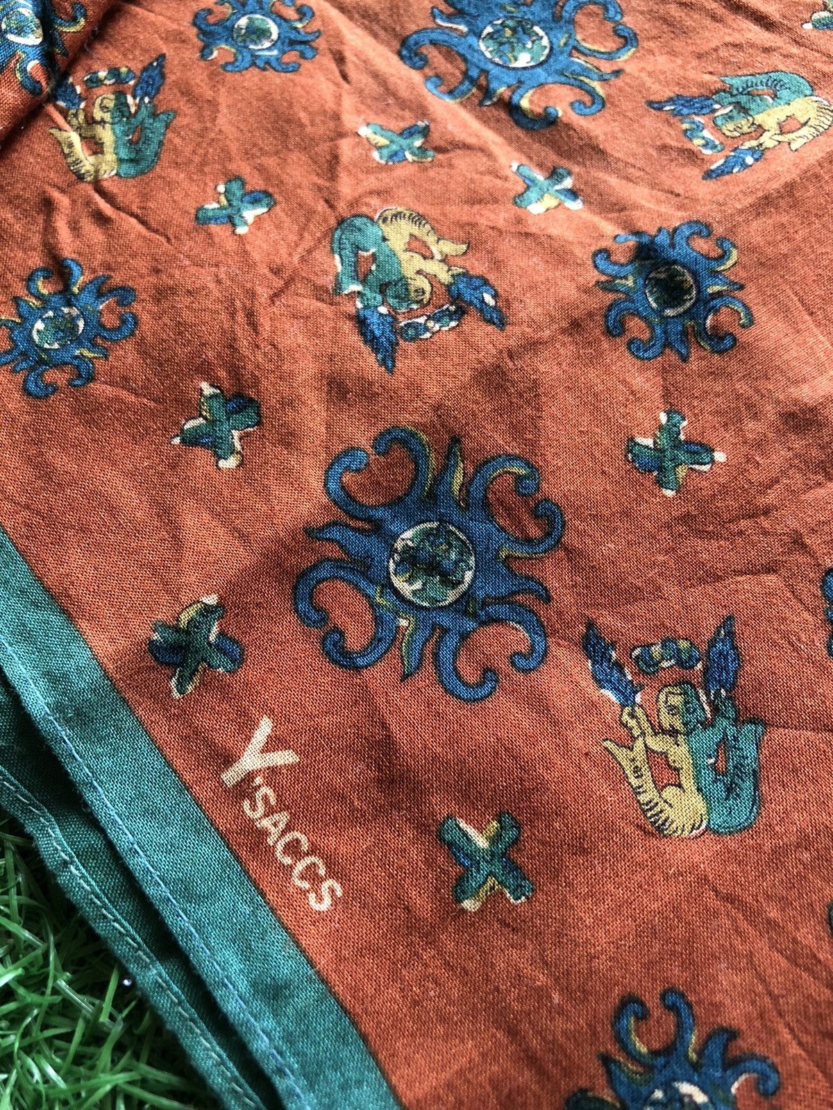 Japanese Brand Y'SACCS Handkerchief Full Print Handkerchief Size ONE SIZE - 2 Thumbnail
