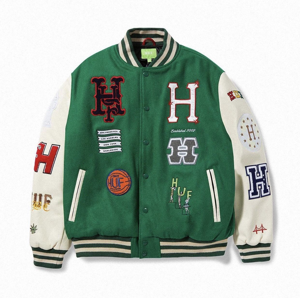 Huf HUF special-edition Classic H Varsity Jacket | Grailed