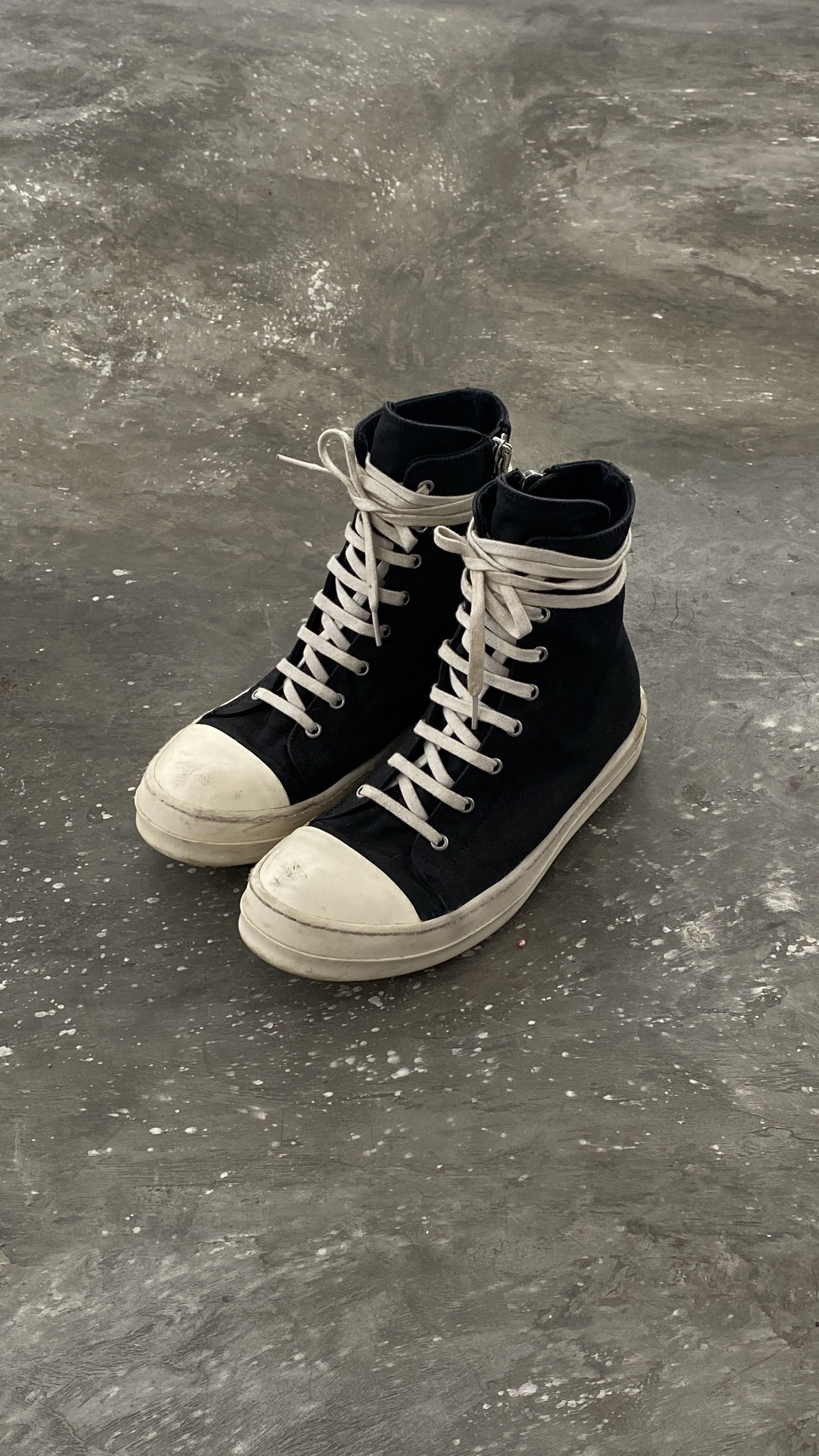 Rick Owens Drkshdw Rick Owens Drkshdw High Canvas Black Grailed