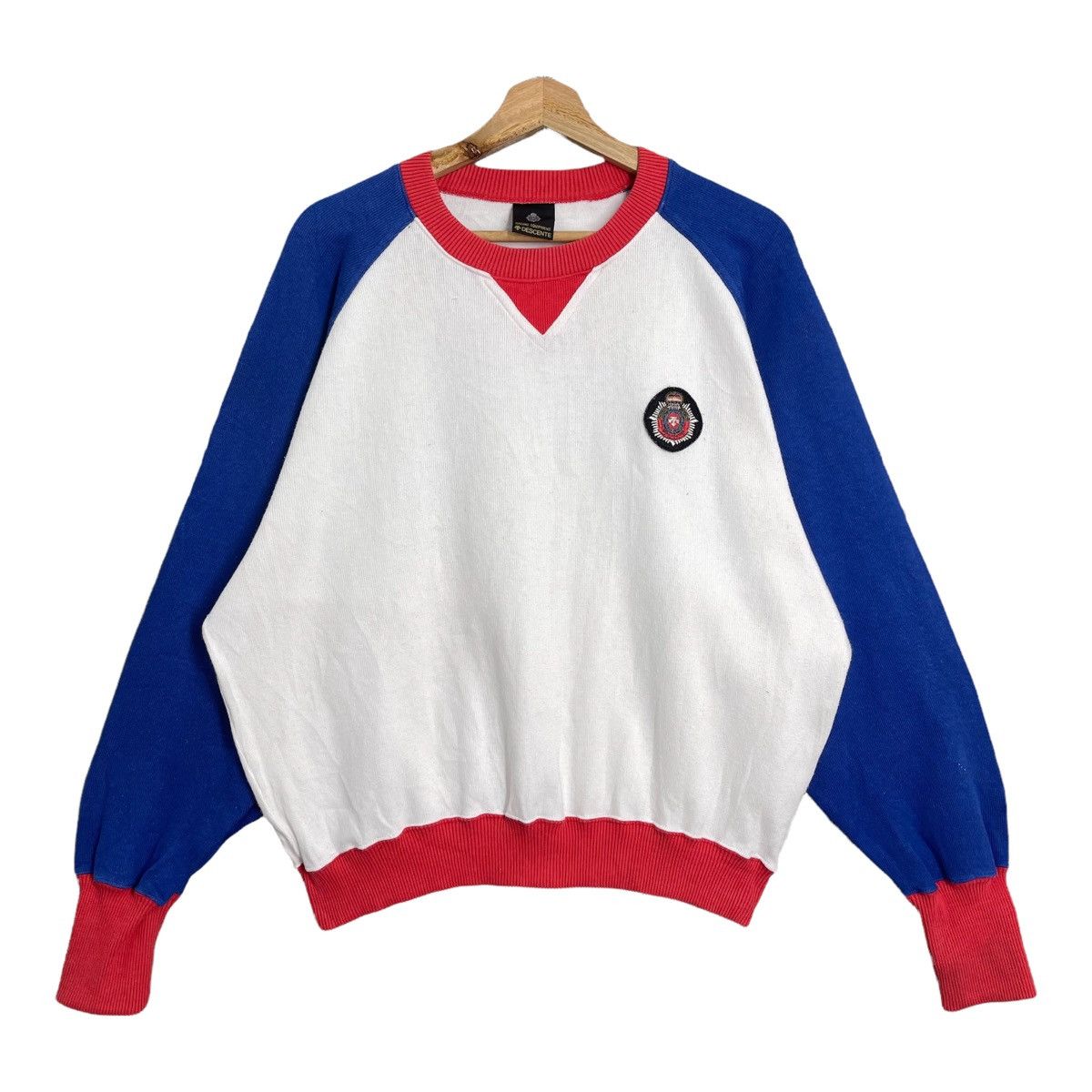 Descente Vintage 90’s Descente Colour Block Crewneck Sweatshirt Size US M / EU 48-50 / 2 - 1 Thumbnail