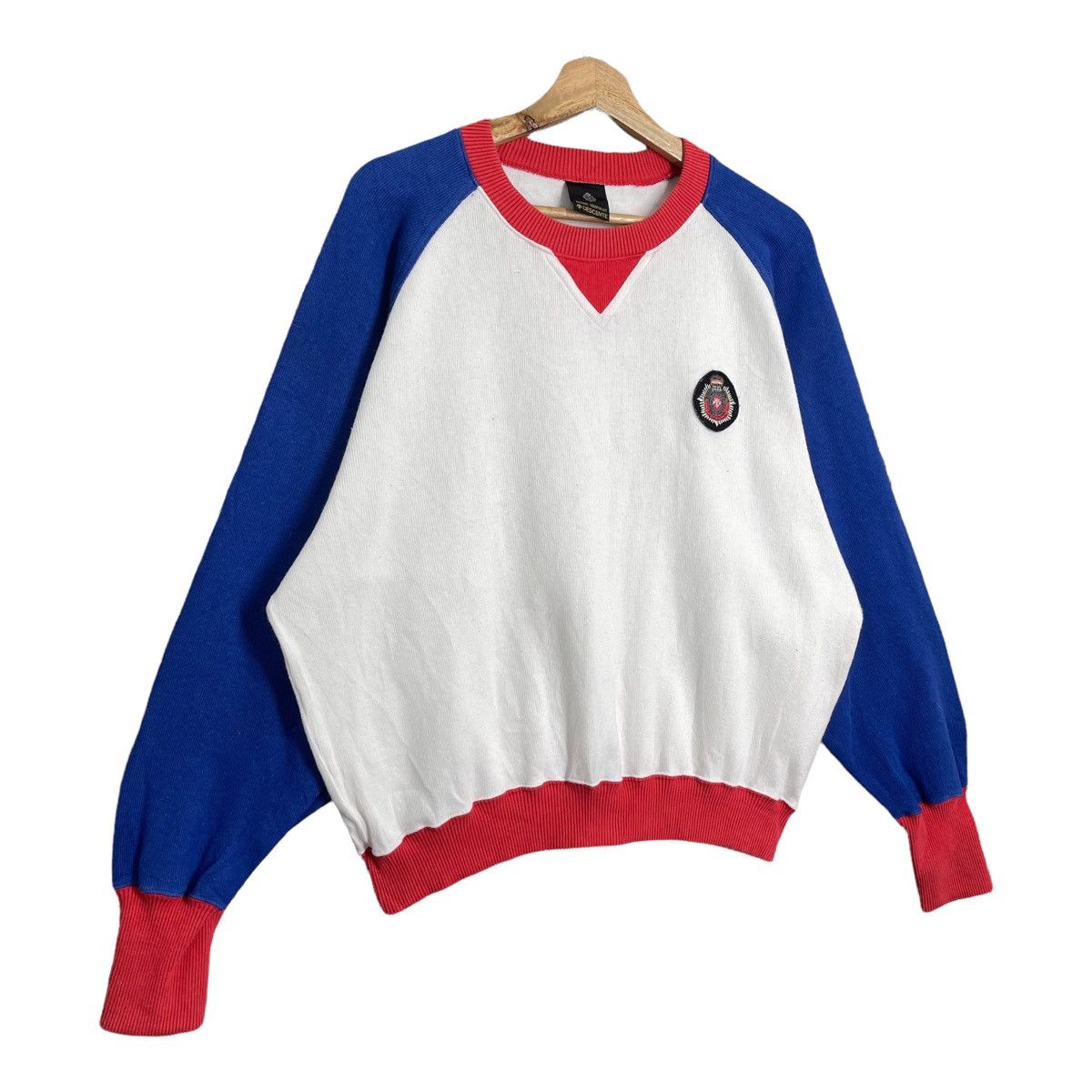 Descente Vintage 90’s Descente Colour Block Crewneck Sweatshirt Size US M / EU 48-50 / 2 - 2 Thumbnail