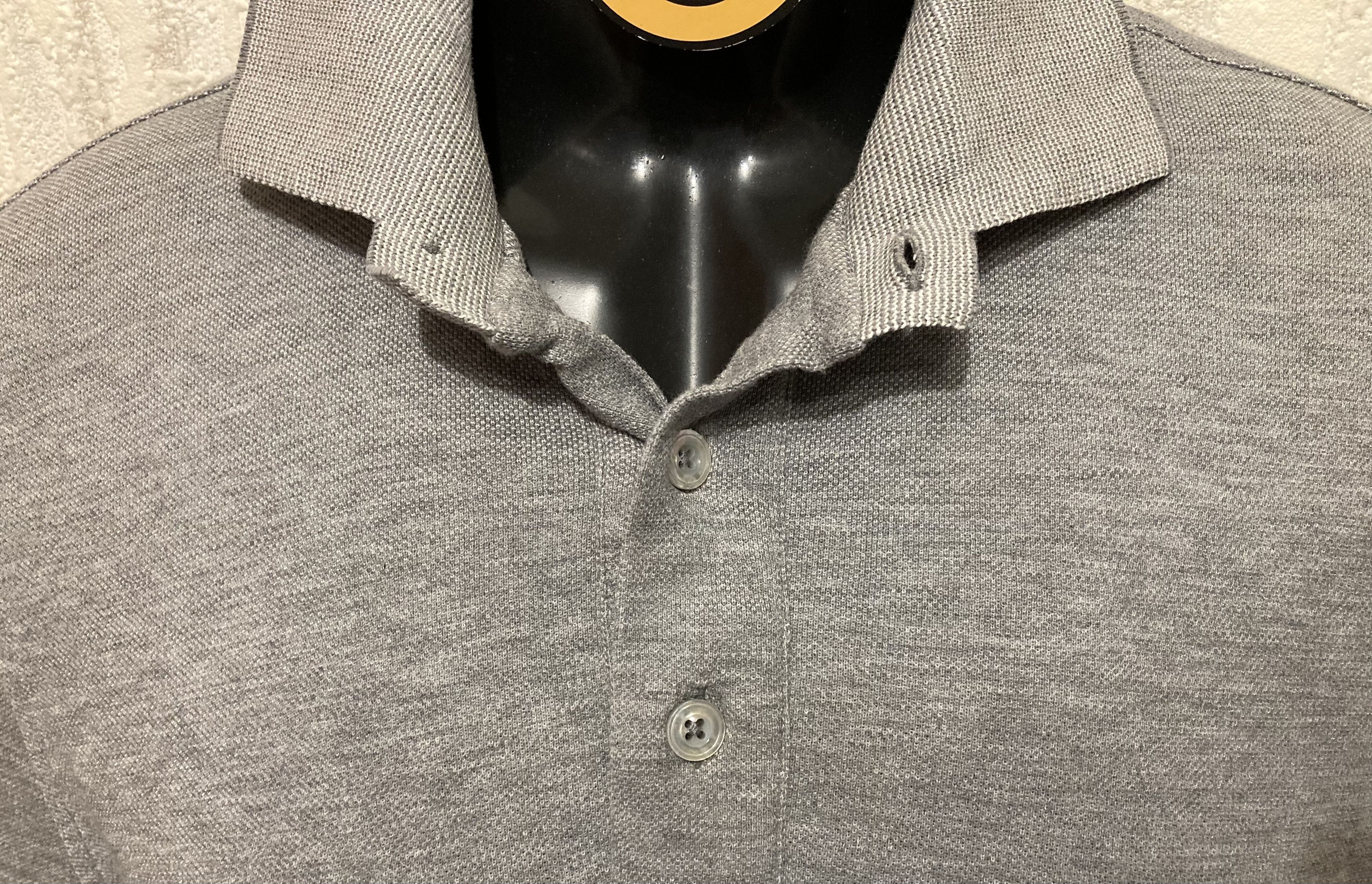 Tom Ford Light Grey Classic Logo Polo Italy. 70 cotton 30 silk. Size US M / EU 48-50 / 2 - 6 Thumbnail