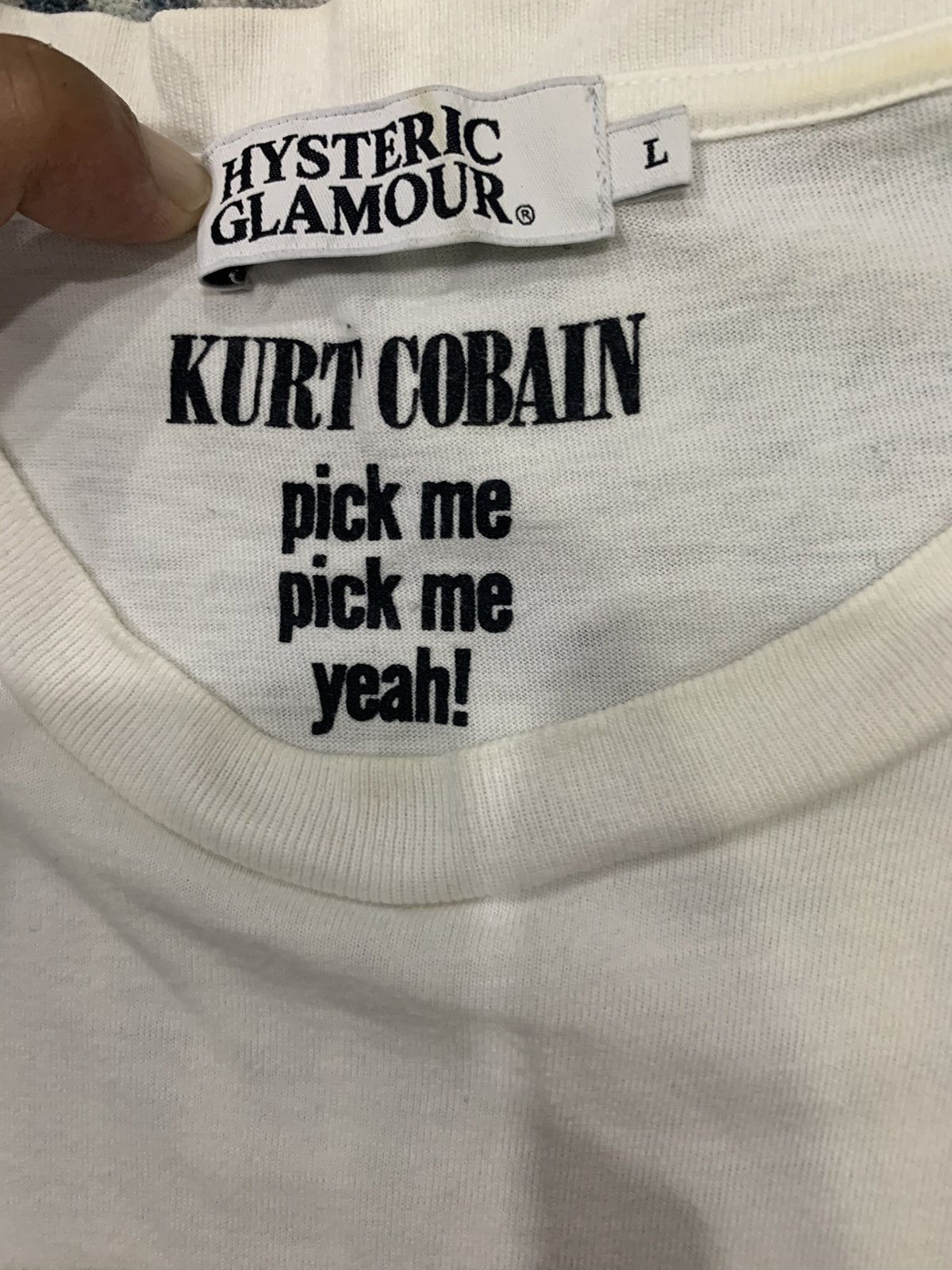 Hysteric Glamour × Nirvana Rare piece of Hysteric x Kurt Cobain Grandma Take Me Home Size US L / EU 52-54 / 3 - 11 Thumbnail