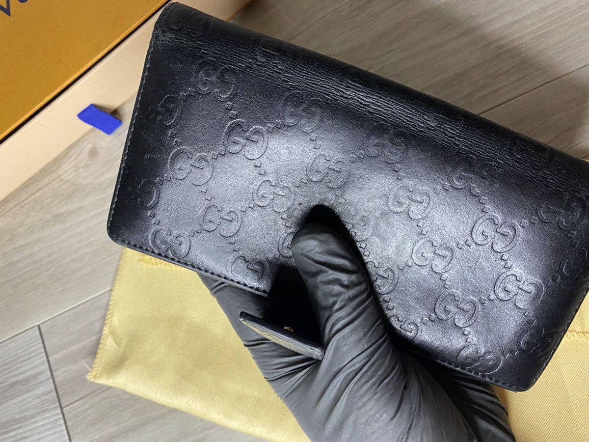 Gucci 🔴 Vintage Gucci Monogram leather wallet Size ONE SIZE - 20 Thumbnail