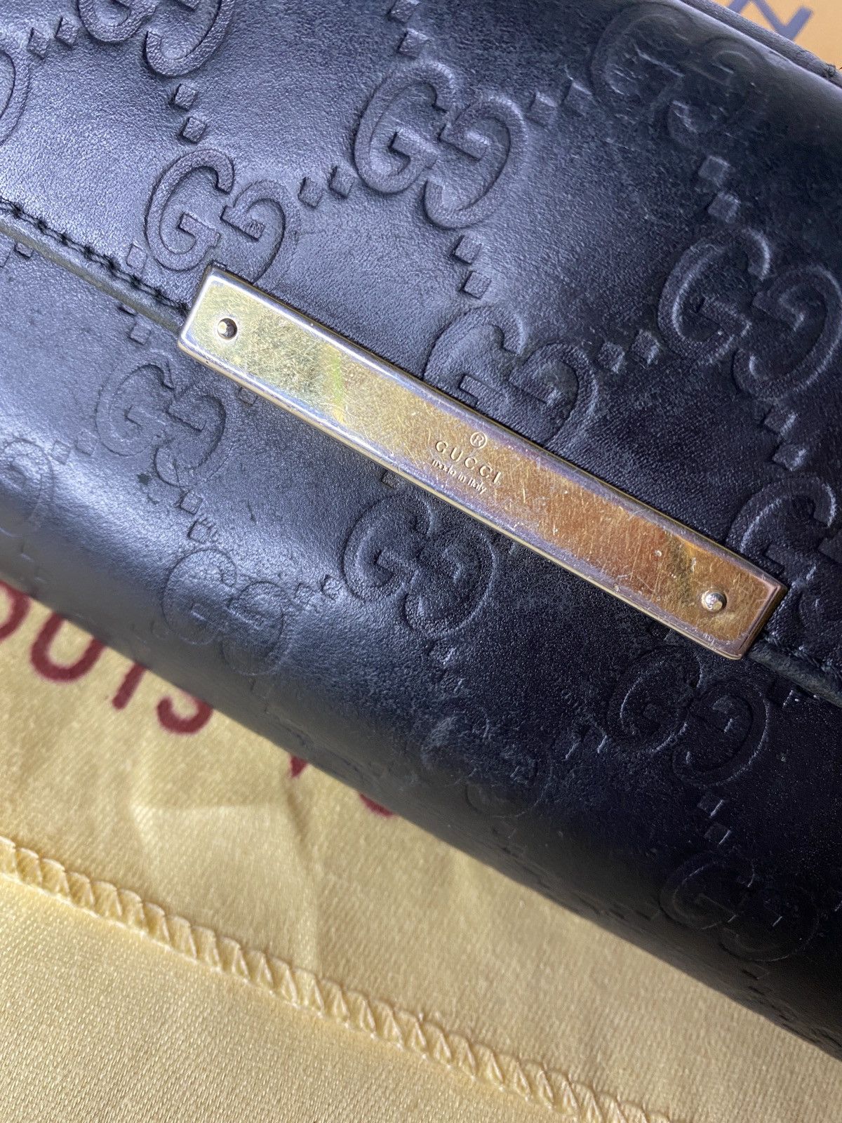 Gucci 🔴 Vintage Gucci Monogram leather wallet Size ONE SIZE - 3 Thumbnail