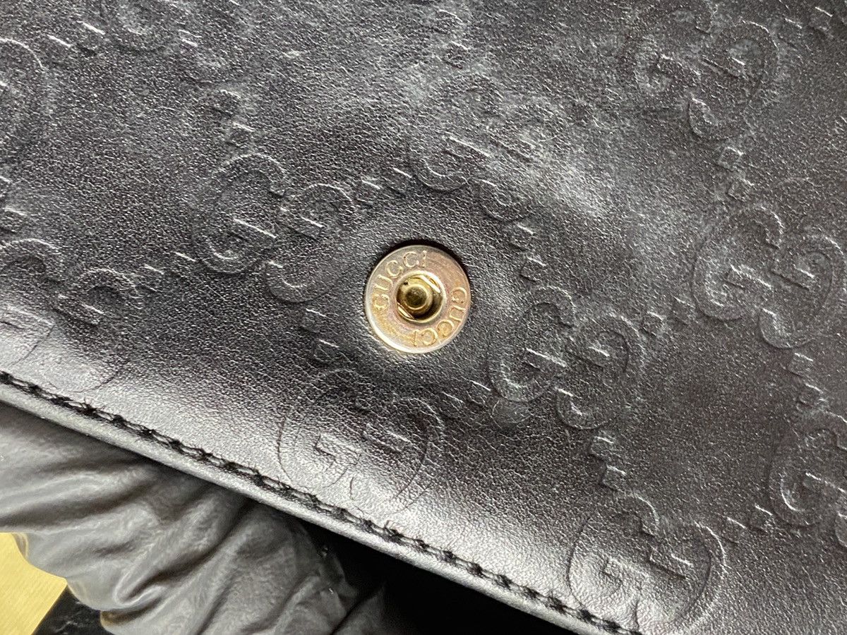 Gucci 🔴 Vintage Gucci Monogram leather wallet Size ONE SIZE - 21 Thumbnail