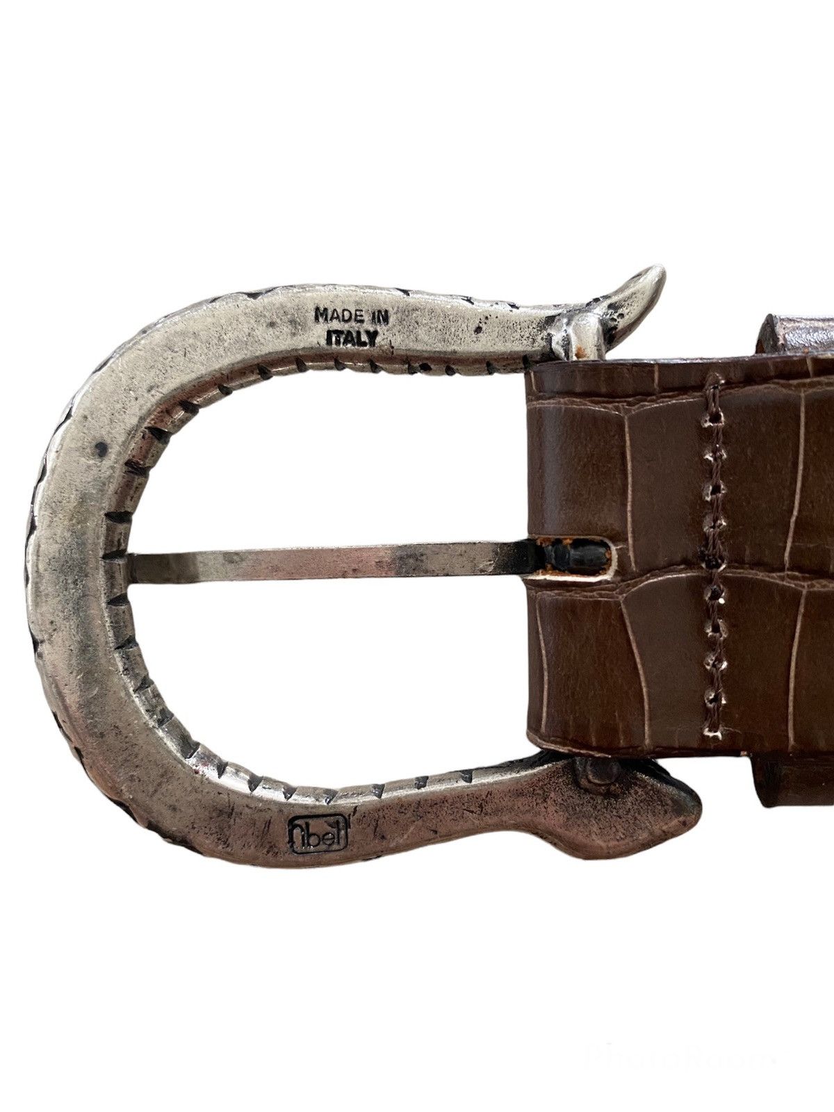 Genuine Leather authentic Belt 🐍 vitange around the shoes made in 🇮🇹 Size ONE SIZE - 6 Thumbnail