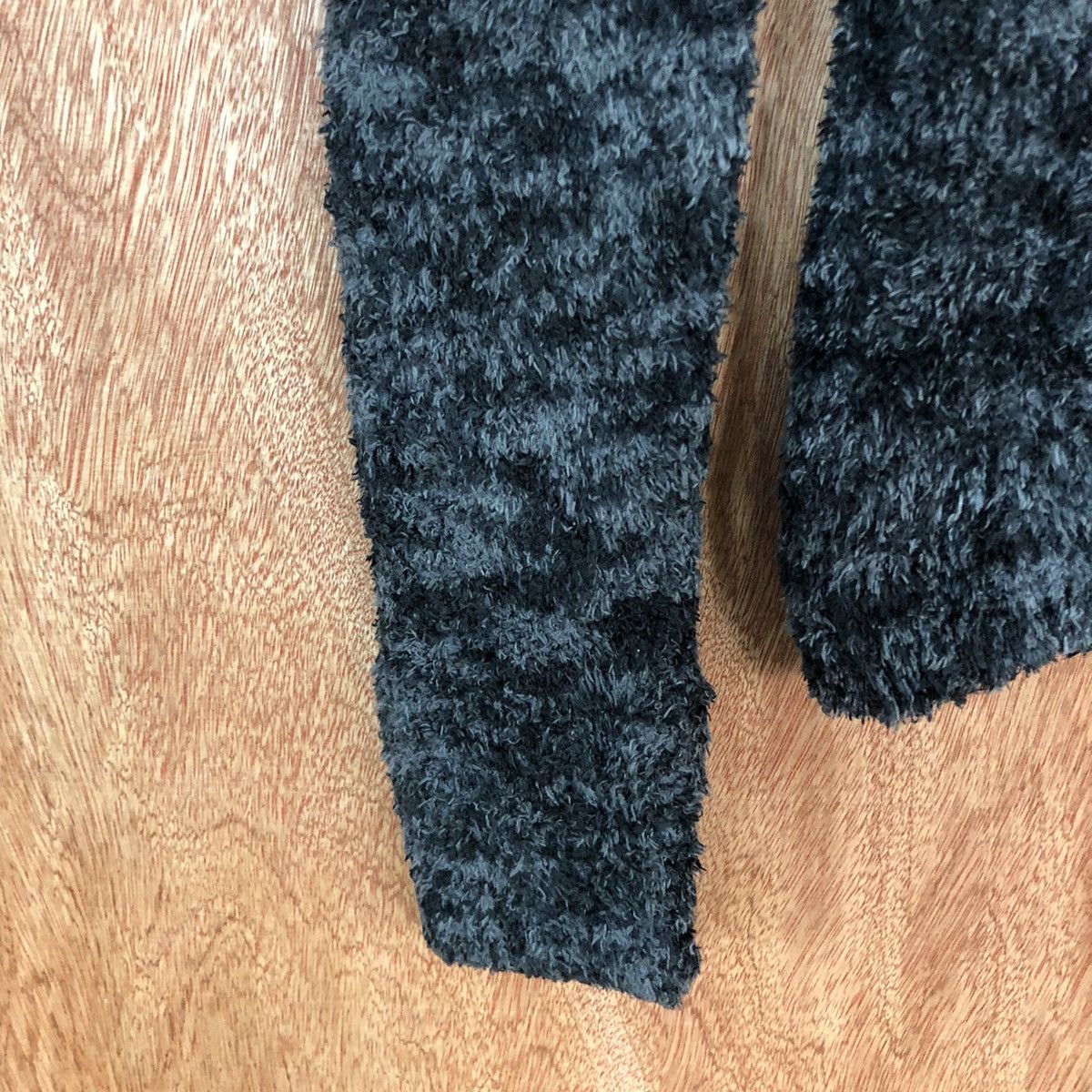 Japanese Brand Growth by Grail Black Mohair Knitwear Sweater Hooded#0478 Size US M / EU 48-50 / 2 - 6 Thumbnail