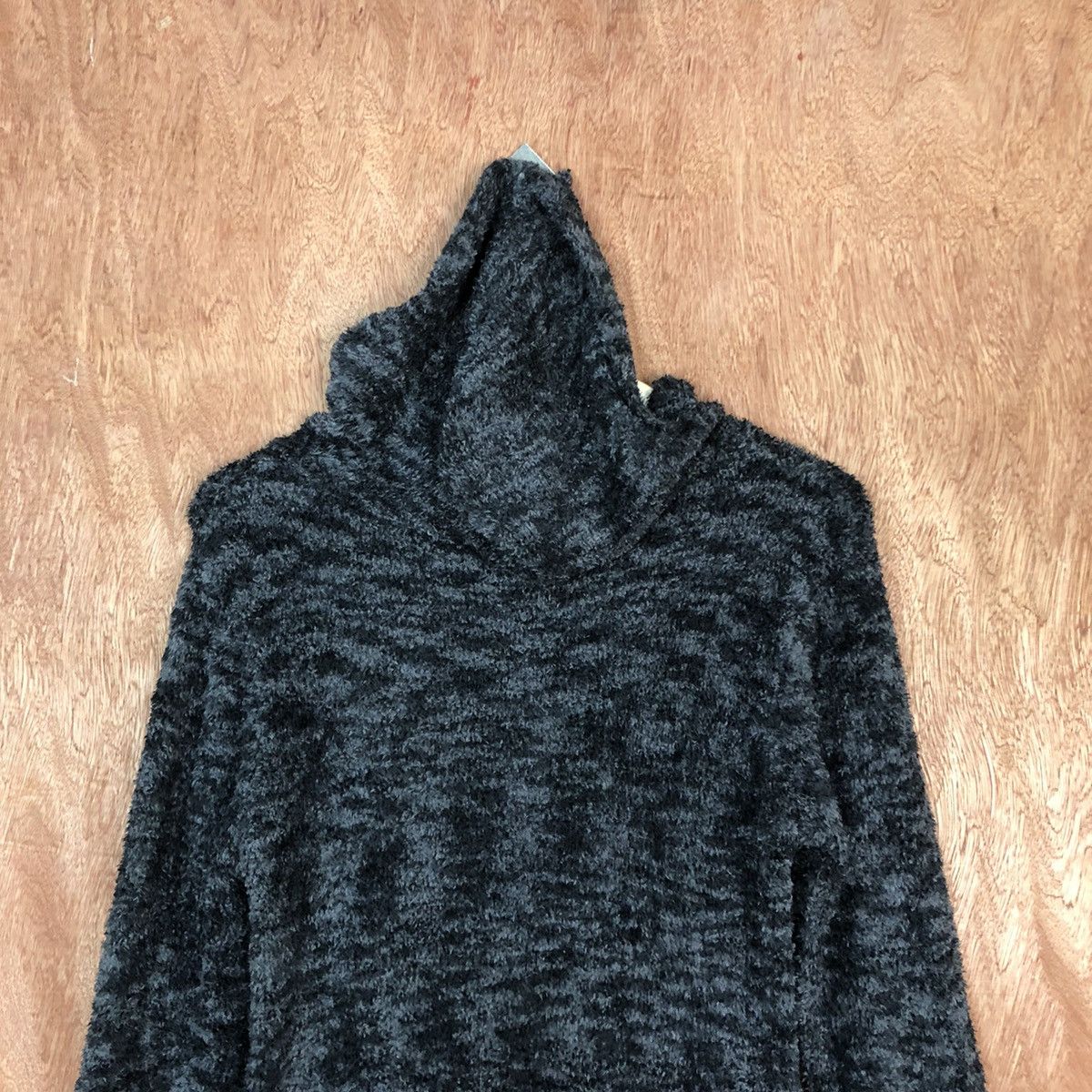 Japanese Brand Growth by Grail Black Mohair Knitwear Sweater Hooded#0478 Size US M / EU 48-50 / 2 - 12 Thumbnail