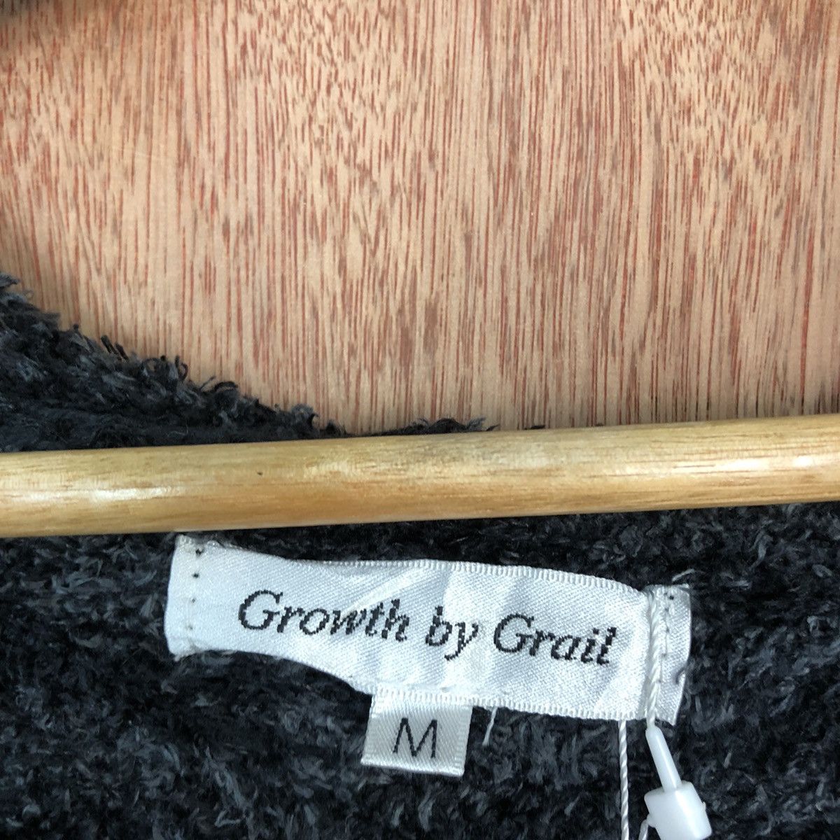 Japanese Brand Growth by Grail Black Mohair Knitwear Sweater Hooded#0478 Size US M / EU 48-50 / 2 - 10 Thumbnail