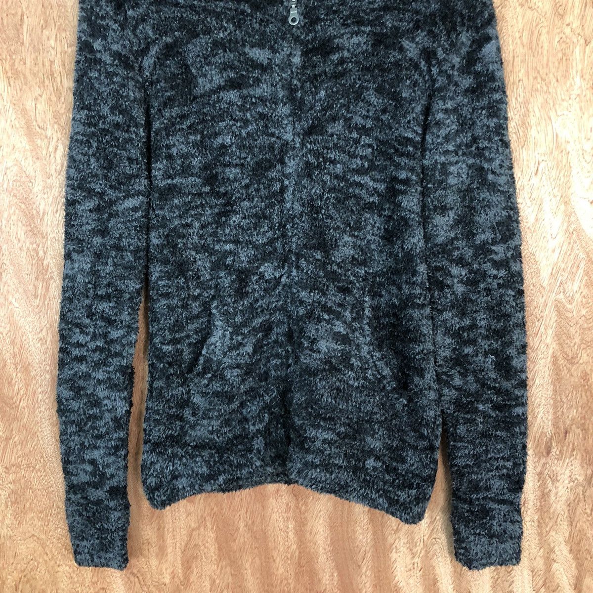 Japanese Brand Growth by Grail Black Mohair Knitwear Sweater Hooded#0478 Size US M / EU 48-50 / 2 - 8 Thumbnail