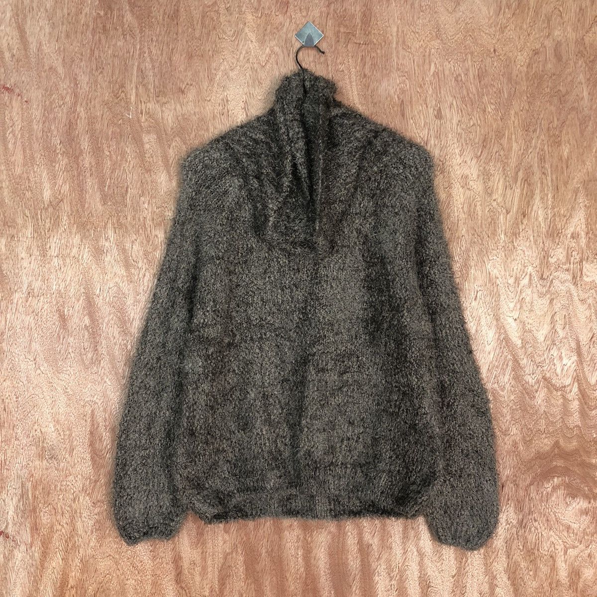Lepsim Brown Mohair Turtle neck Knitwear Sweater #0476