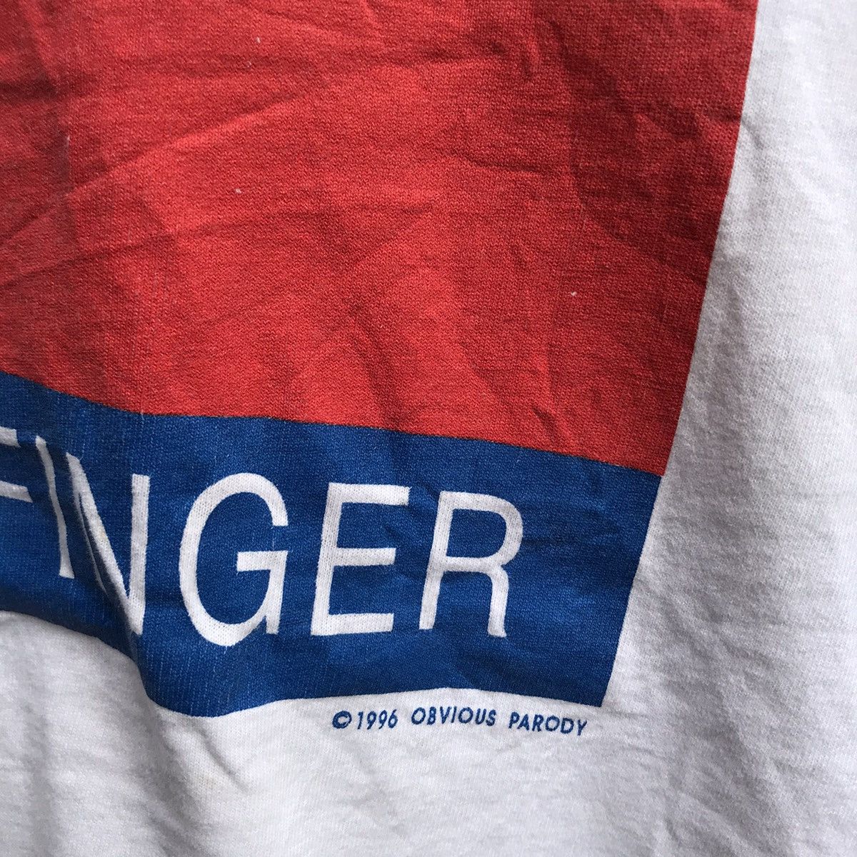 Vintage Vintage 90s TOMMY Pullmyfinger parody tee Size US M / EU 48-50 / 2 - 3 Thumbnail