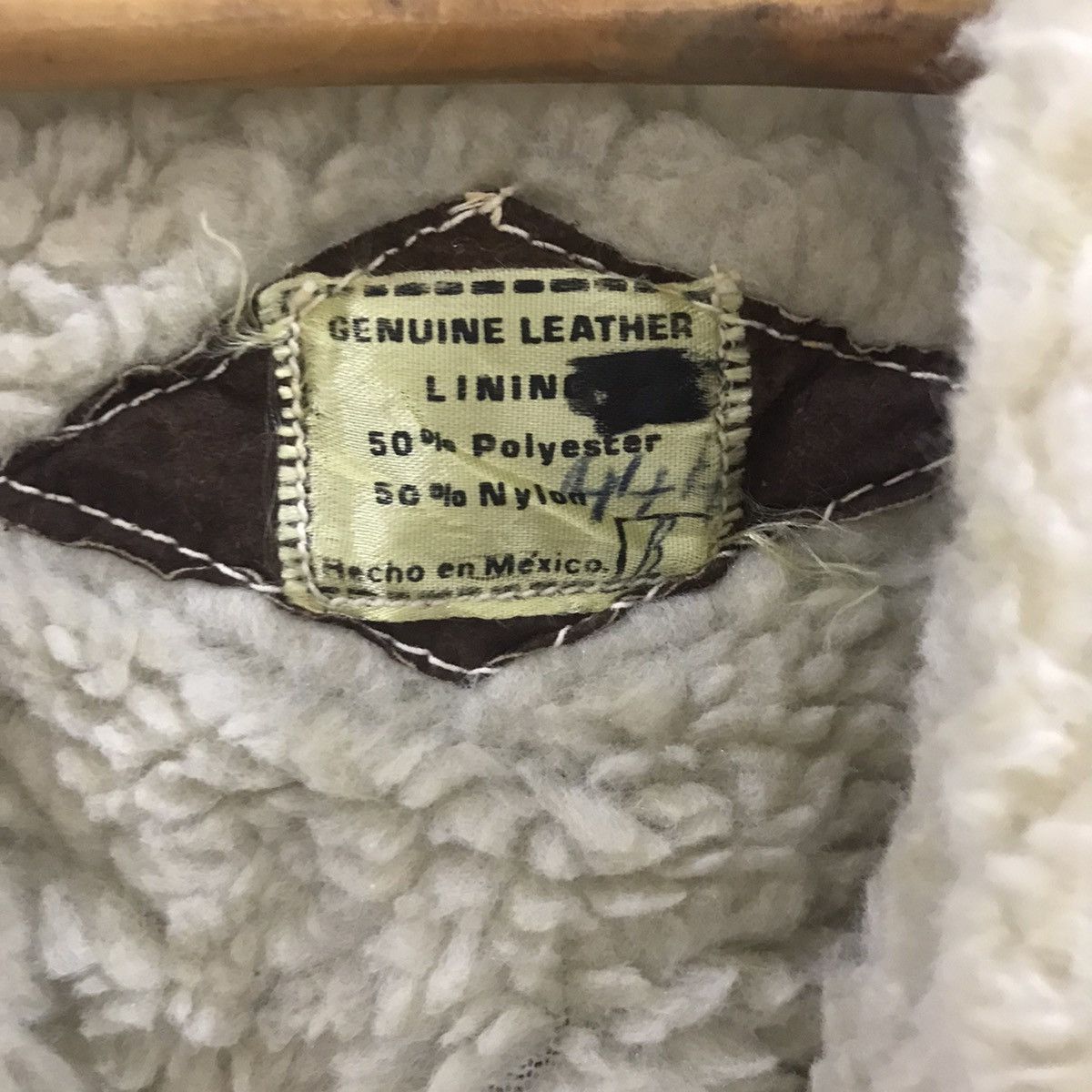 Japanese Brand × Leather × Vintage RARE!!Leather vests lining sherpa jacket Size US M / EU 48-50 / 2 - 5 Thumbnail