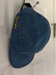 Supreme SUPREME Denim Graffiti Logo Cap | Grailed