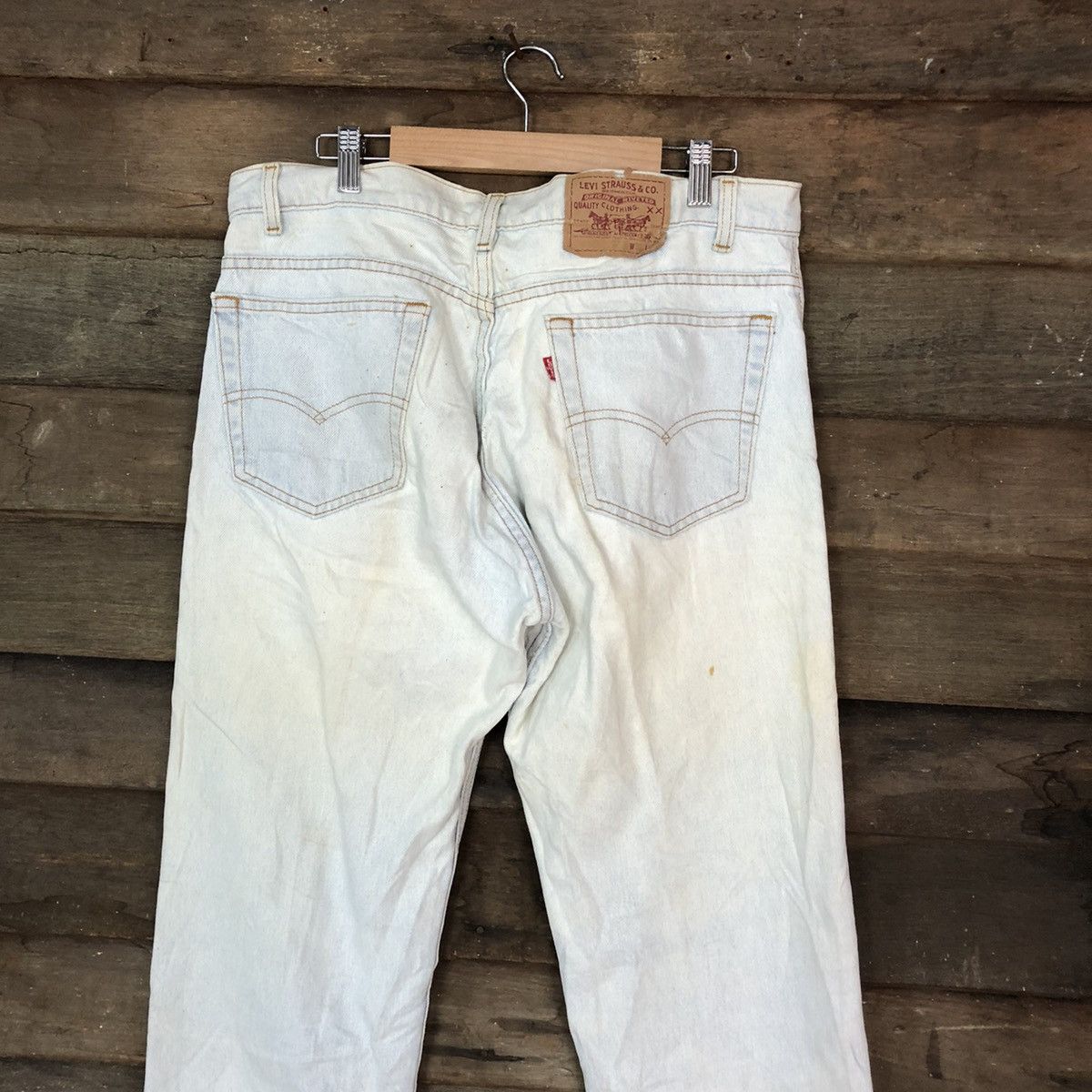 Levi's Levis vintage faded Distressed Denim #H450 Size US 33 - 12 Thumbnail