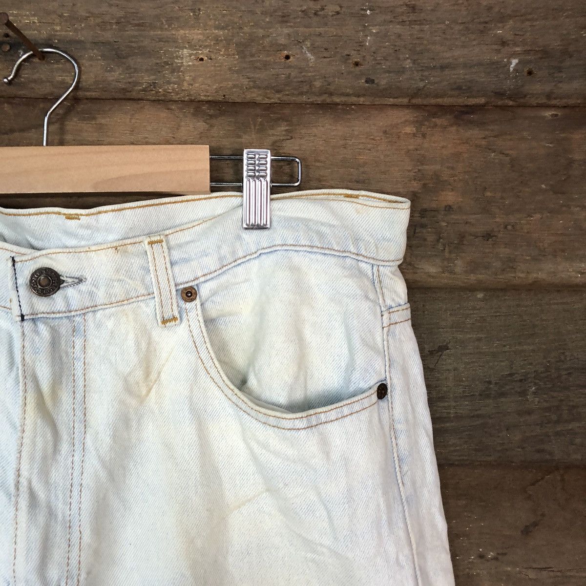 Levi's Levis vintage faded Distressed Denim #H450 Size US 33 - 5 Thumbnail