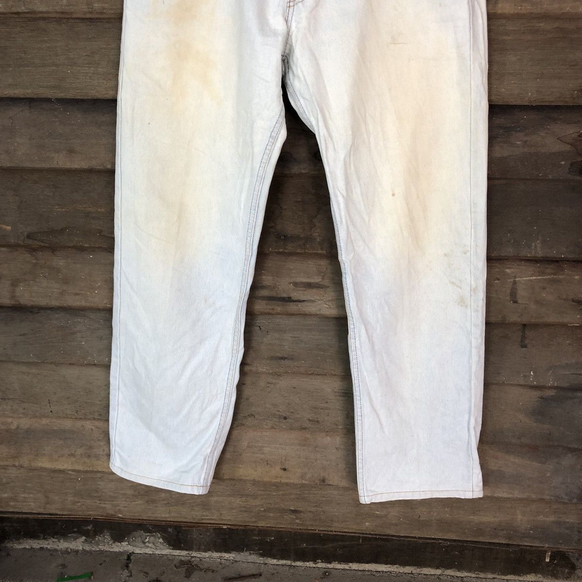 Levi's Levis vintage faded Distressed Denim #H450 Size US 33 - 3 Thumbnail
