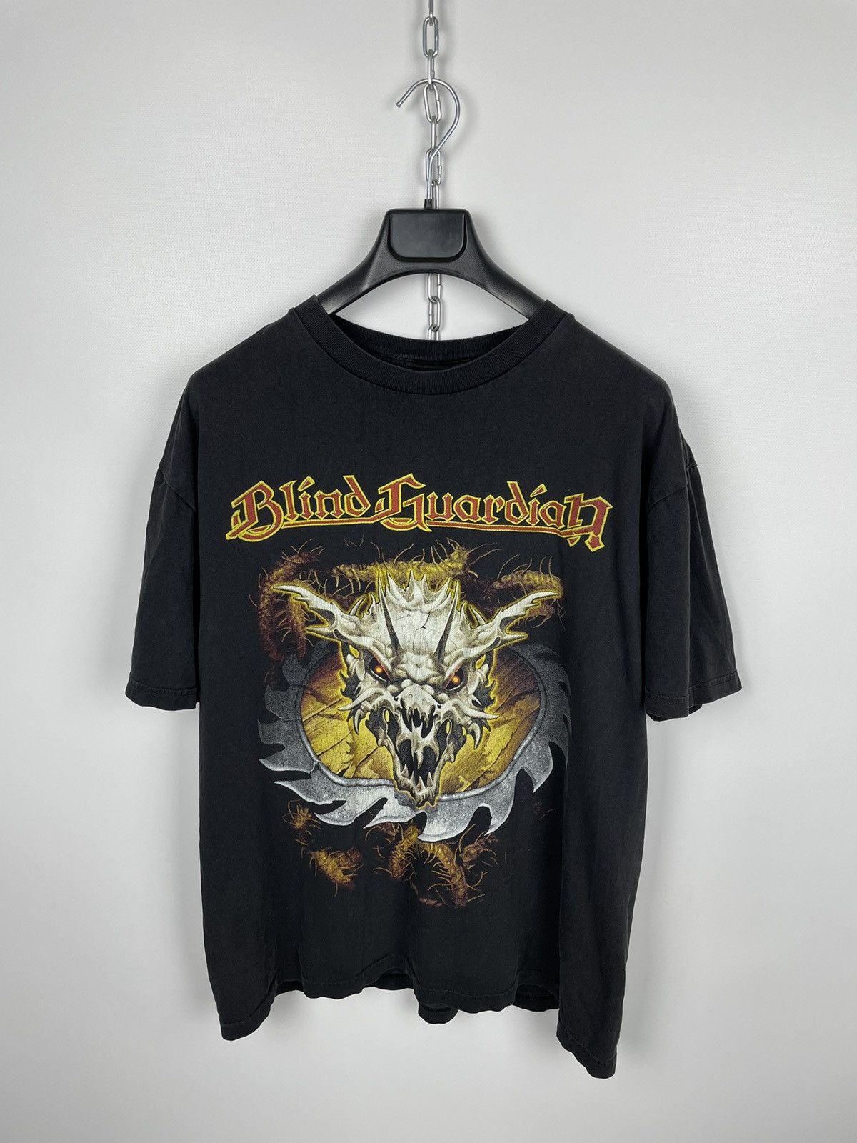Band Tees × Vintage Vintage 90s Blind Guardian Metal Band T-Shirt Size US L / EU 52-54 / 3 - 1 Thumbnail