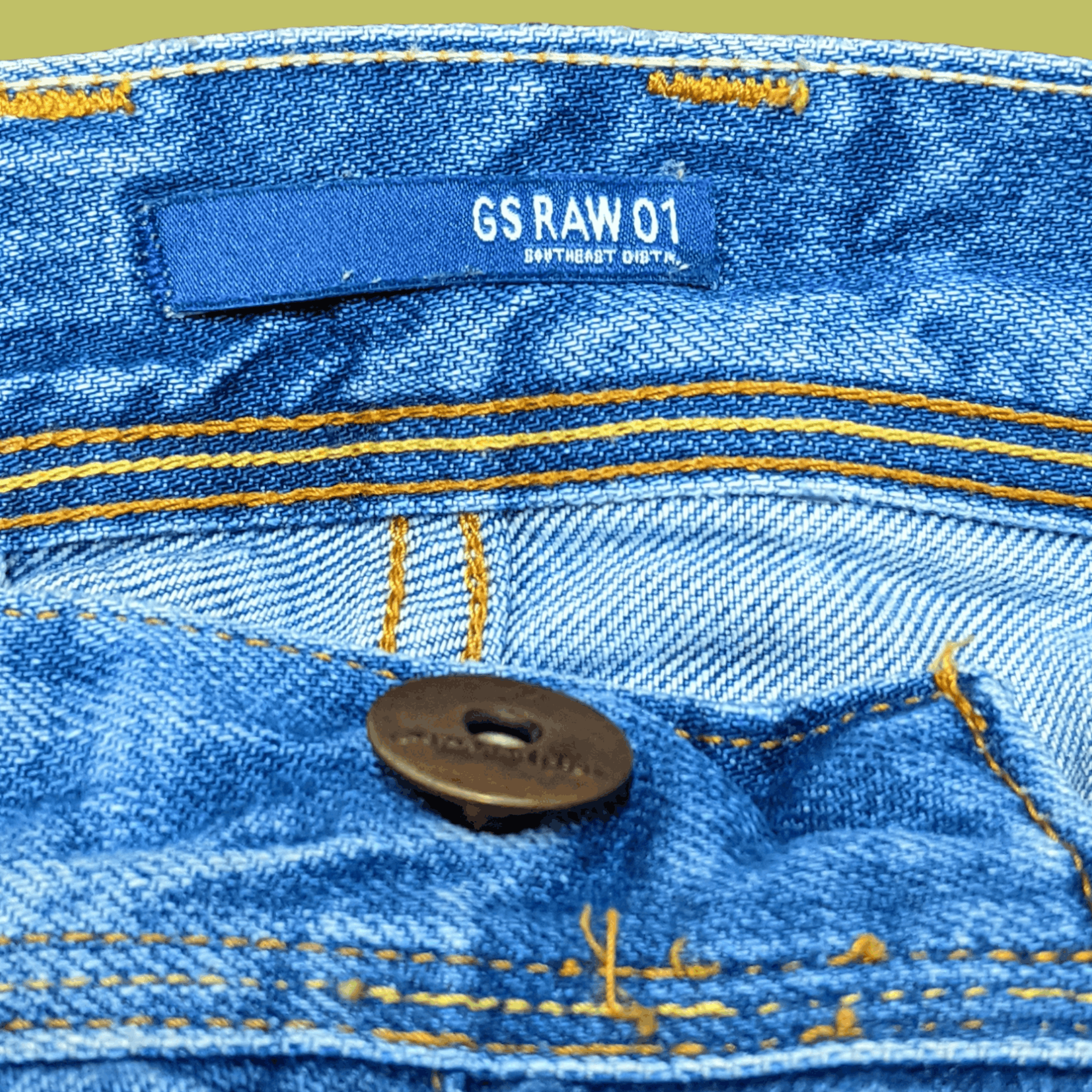 G-Star × Japanese Brand × Vintage Vintage G Star Raw 3301 Distressed Style Jeans Pants Size US 31 - 7 Thumbnail