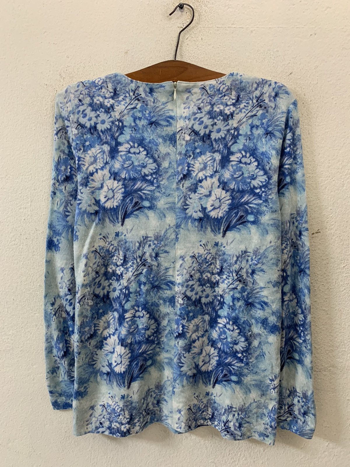 Hanae Mori Hanae Mori Flower Design Long Sleeve Tee Size US M / EU 48-50 / 2 - 7 Thumbnail