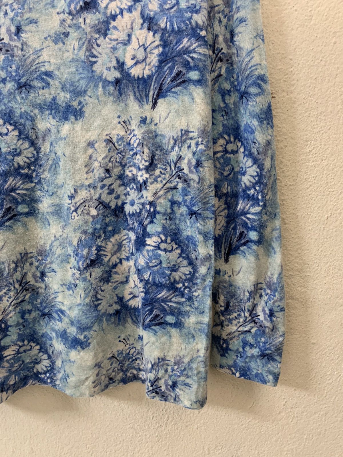 Hanae Mori Hanae Mori Flower Design Long Sleeve Tee Size US M / EU 48-50 / 2 - 2 Thumbnail