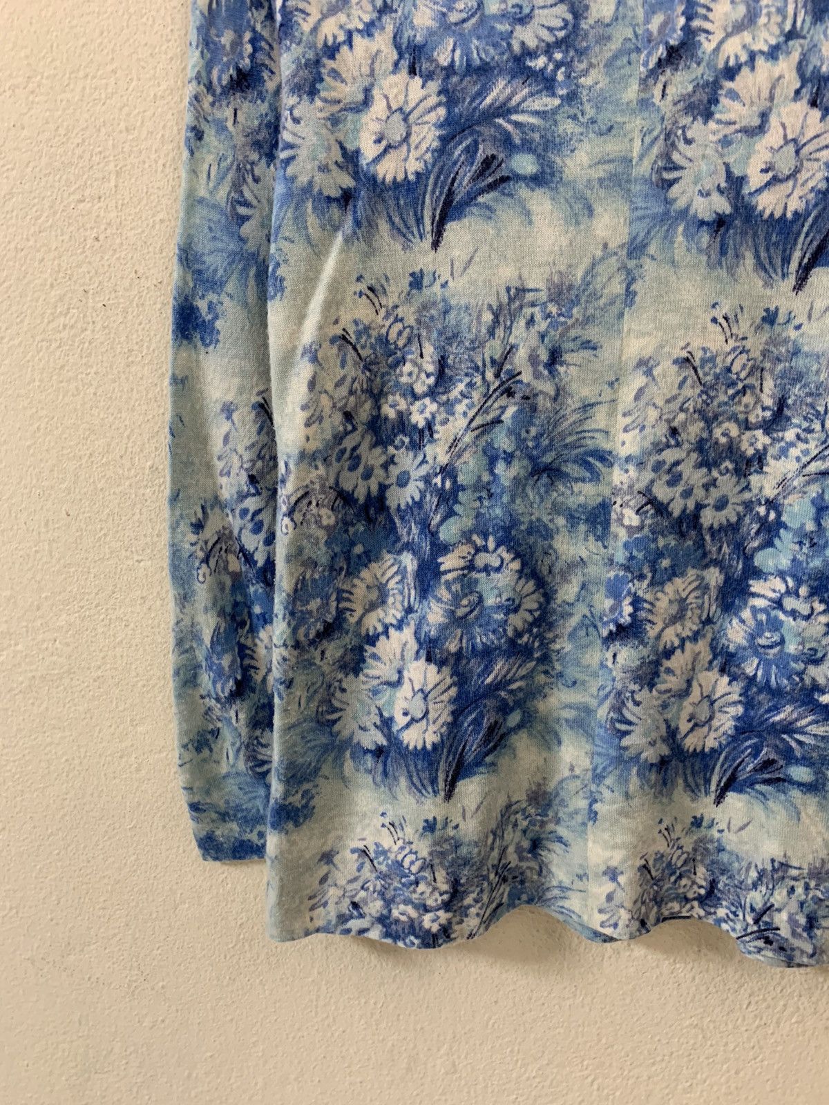 Hanae Mori Hanae Mori Flower Design Long Sleeve Tee Size US M / EU 48-50 / 2 - 9 Thumbnail