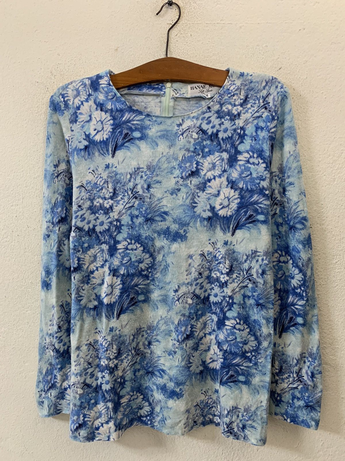 Hanae Mori Hanae Mori Flower Design Long Sleeve Tee Size US M / EU 48-50 / 2 - 1 Thumbnail