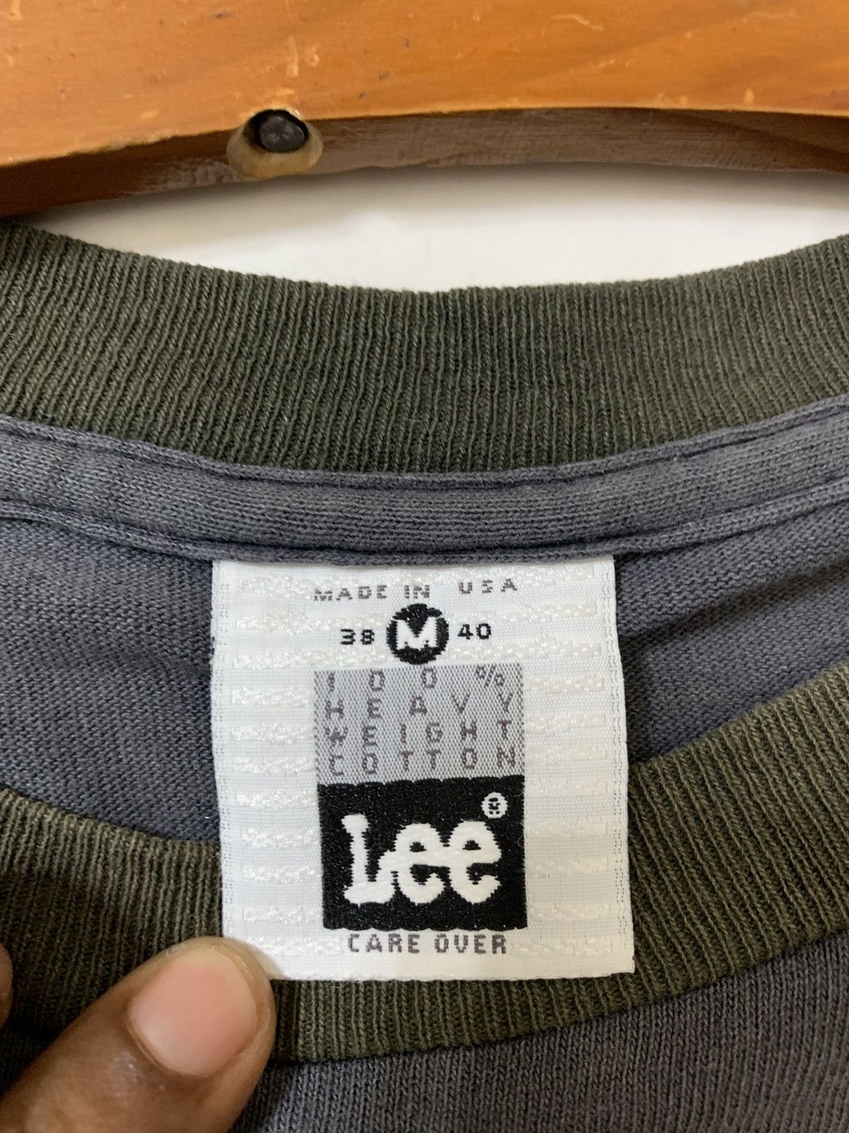 Lee Vintage Lee Spellout Faded Blue Tee Size US M / EU 48-50 / 2 - 5 Thumbnail