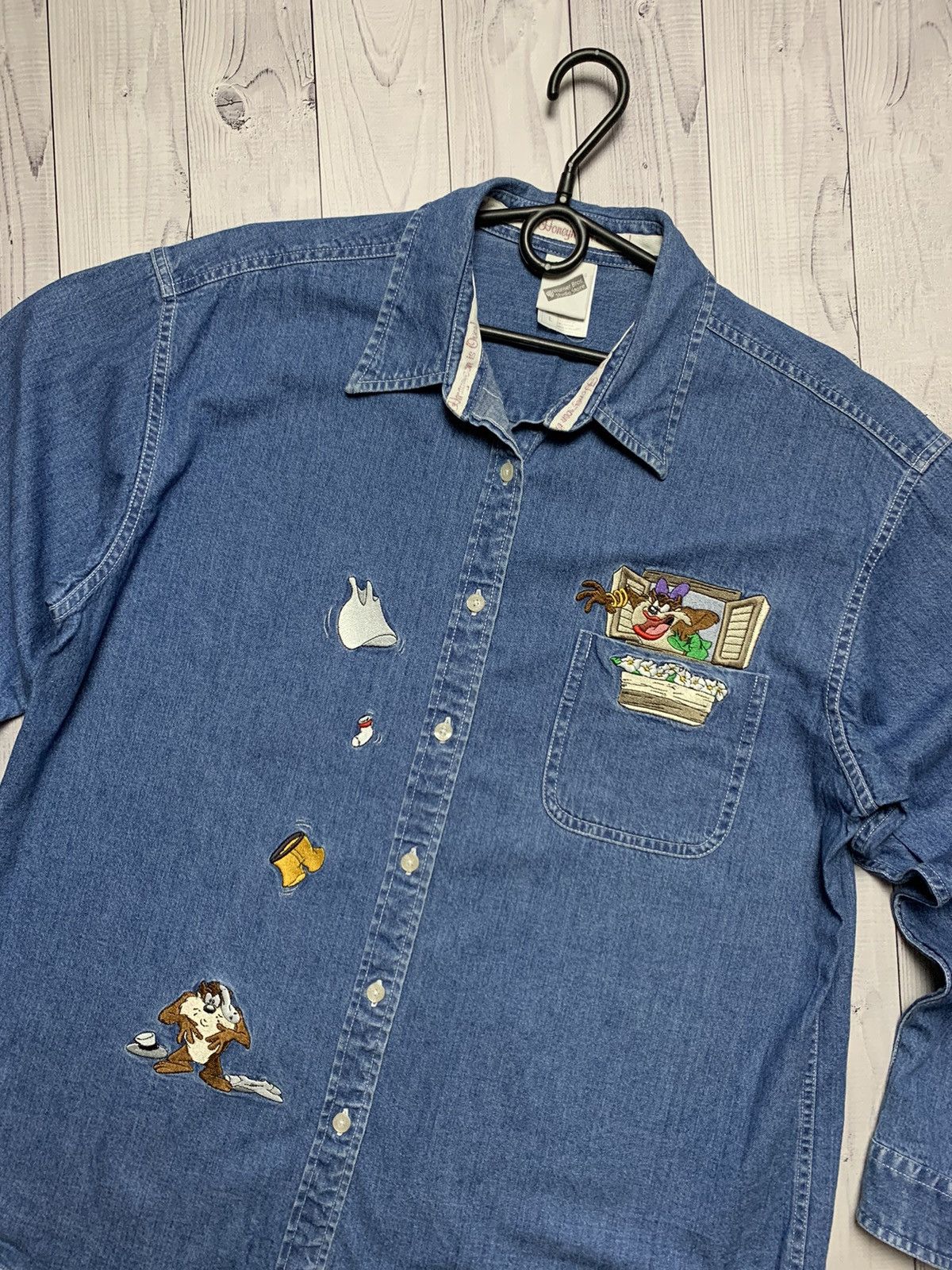 Cartoon Network × Vintage Vintage denim shirt Looney Tunes size L Size US L / EU 52-54 / 3 - 2 Thumbnail