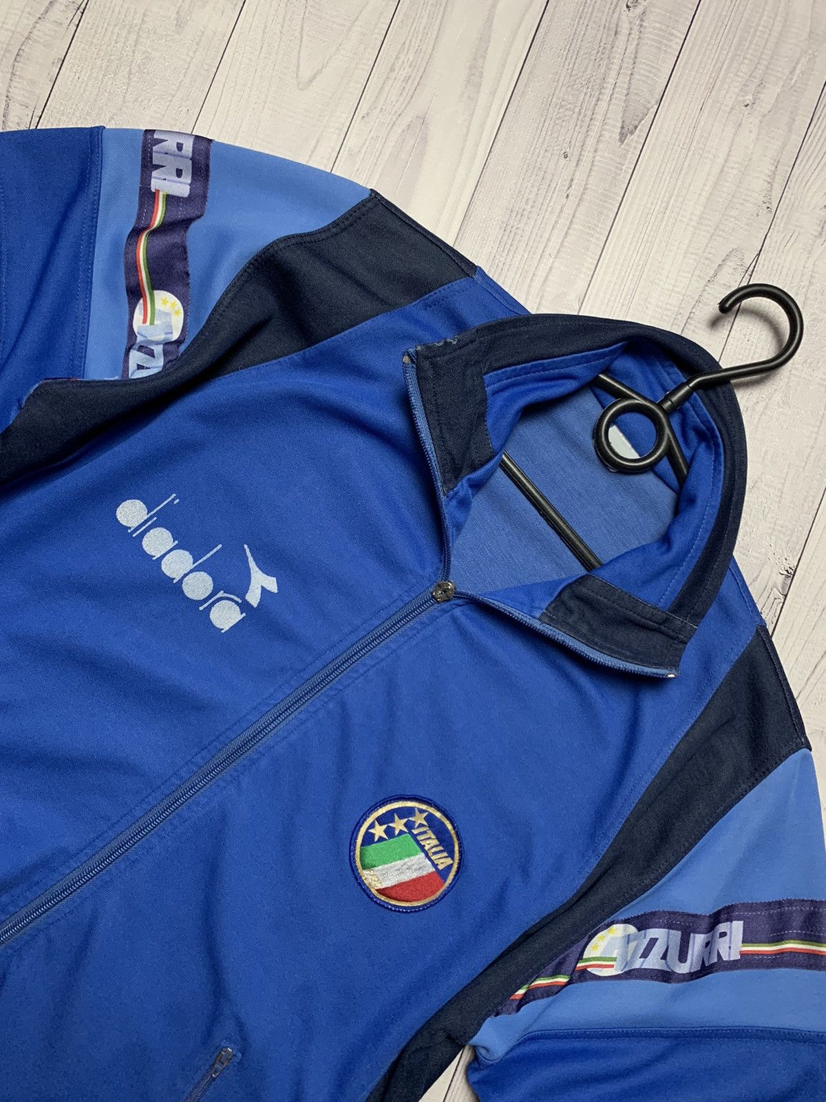 Diadora Vintage Italy soccer track jacket size S/M Azzurri Diadora Size US M / EU 48-50 / 2 - 3 Thumbnail