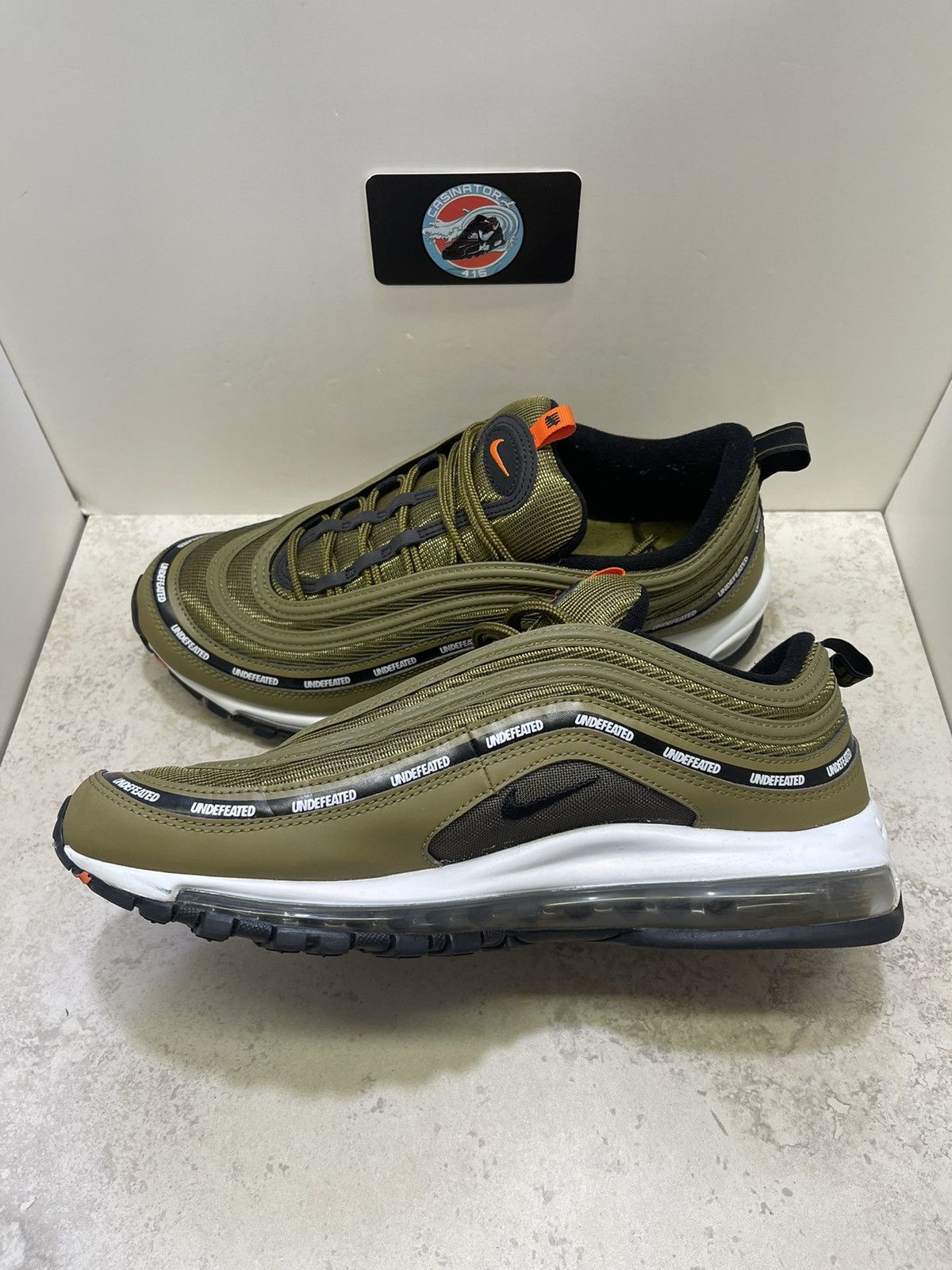 Nike × Undefeated Nike Air Max 97 Undefeated Black Militia Green 2020 Size 11 Size US 11 / EU 44 - 5 Thumbnail