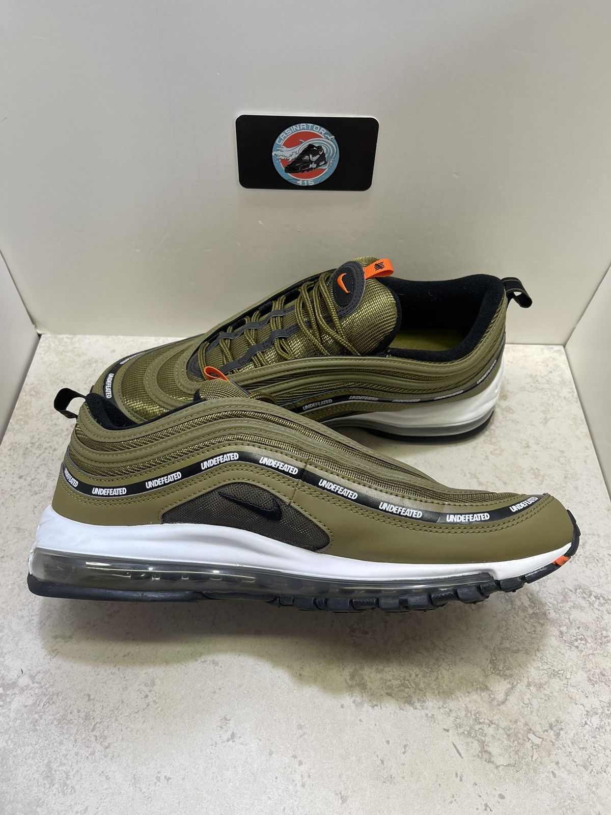 Nike × Undefeated Nike Air Max 97 Undefeated Black Militia Green 2020 Size 11 Size US 11 / EU 44 - 2 Thumbnail