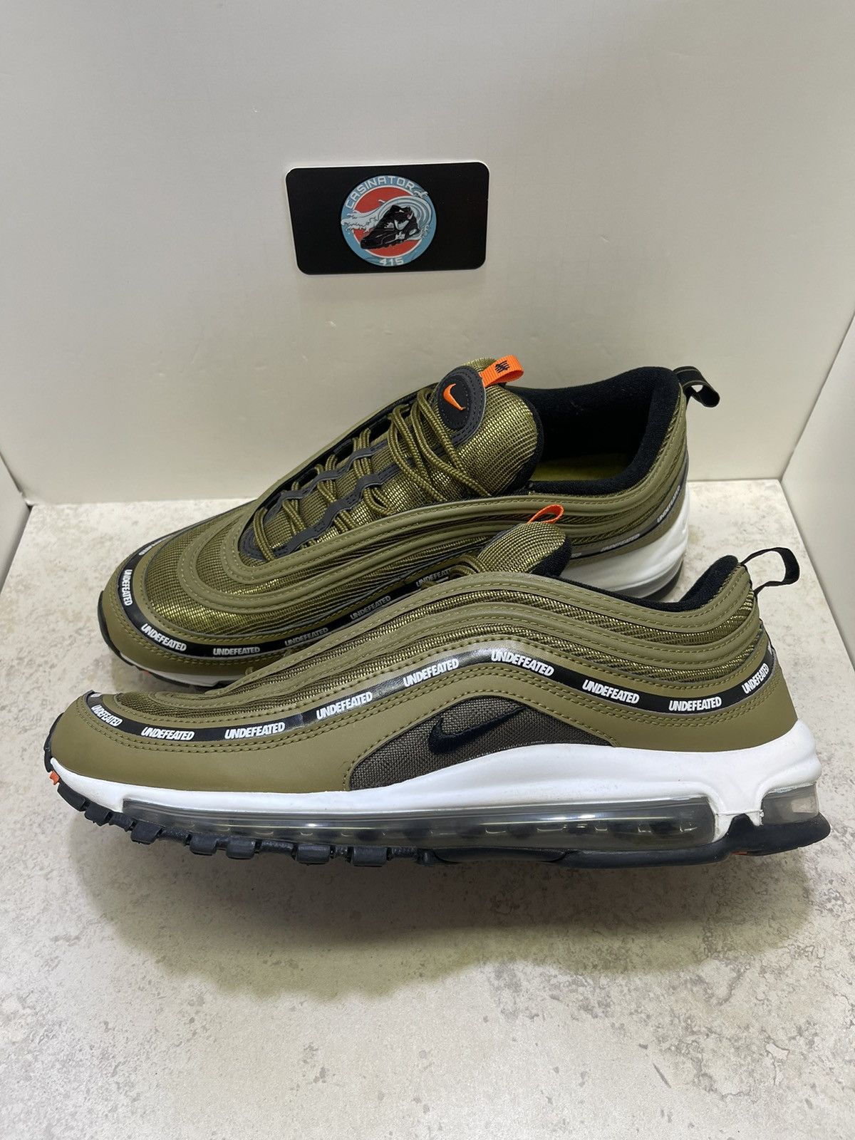 Nike × Undefeated Nike Air Max 97 Undefeated Black Militia Green 2020 Size 11 Size US 11 / EU 44 - 1 Thumbnail