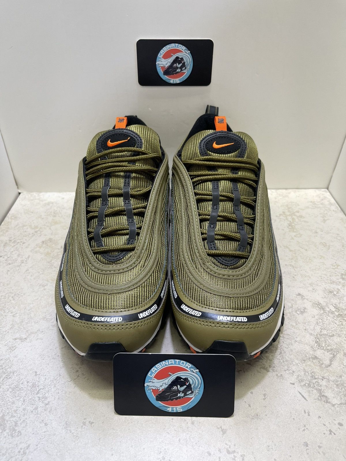 Nike × Undefeated Nike Air Max 97 Undefeated Black Militia Green 2020 Size 11 Size US 11 / EU 44 - 3 Thumbnail